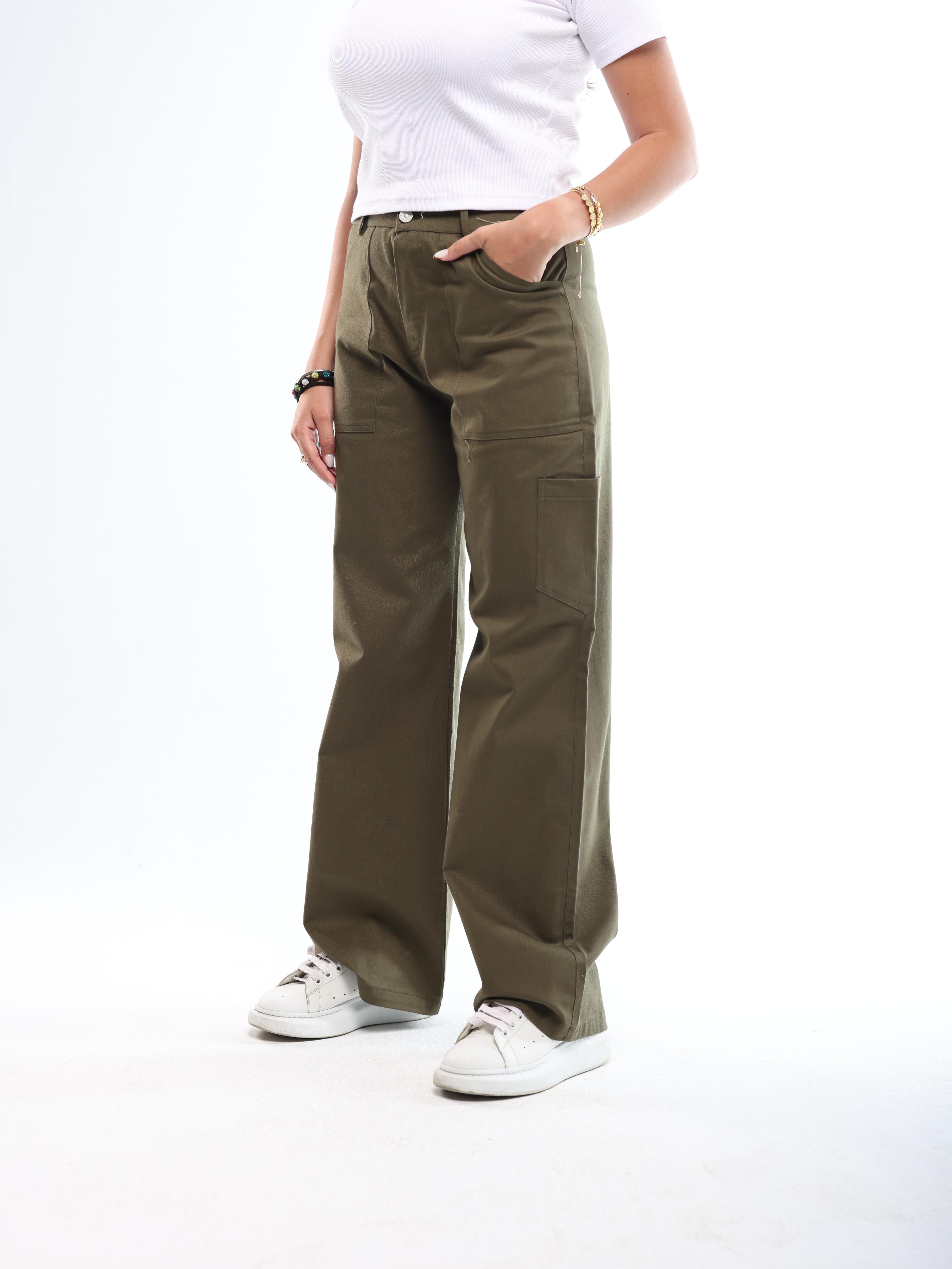 WOMEN'S ESSENTIAL PANTS - OLIVE