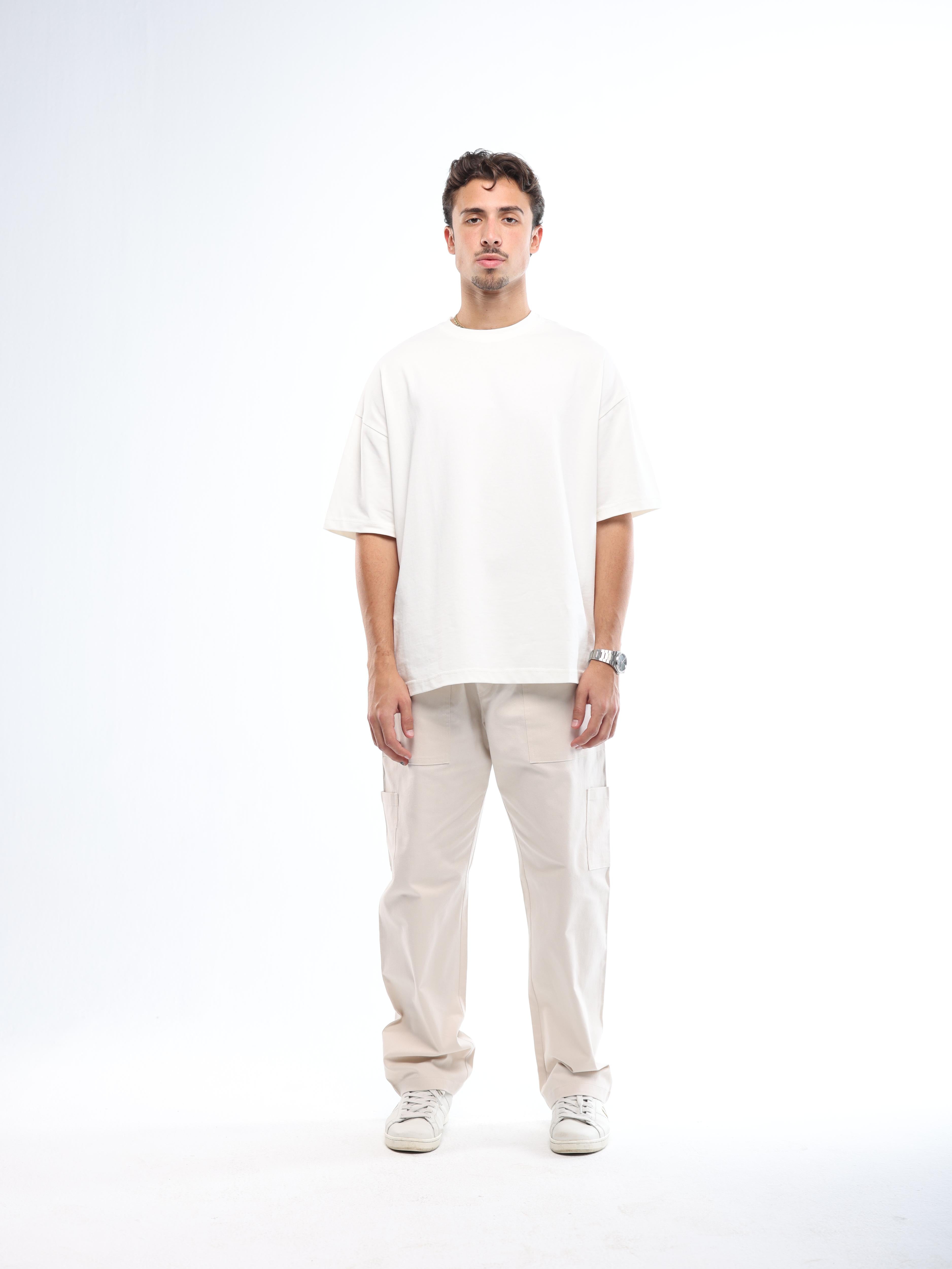 MEN'S ESSENTIAL PANTS - CREAMY