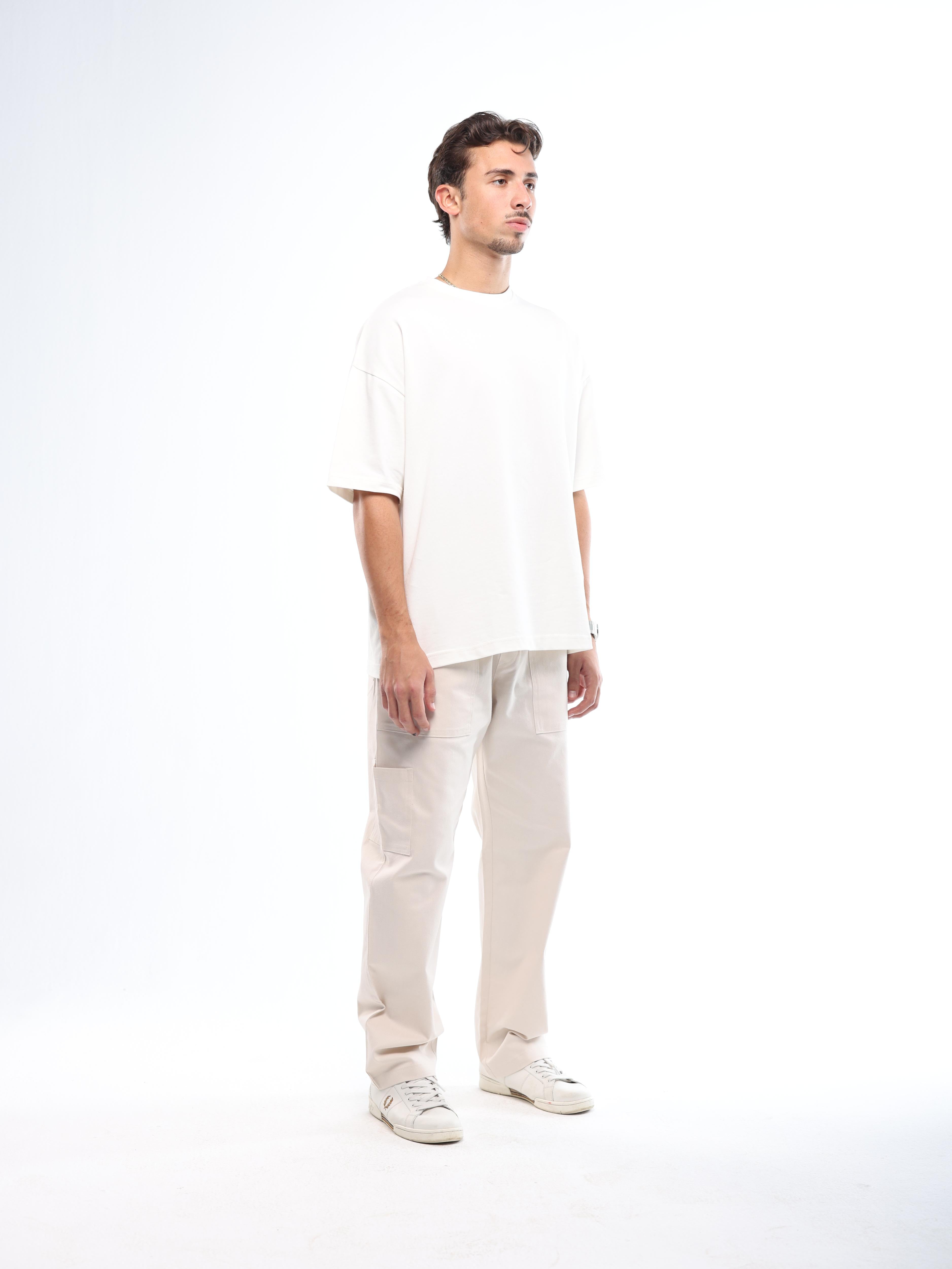 MEN'S ESSENTIAL PANTS - CREAMY