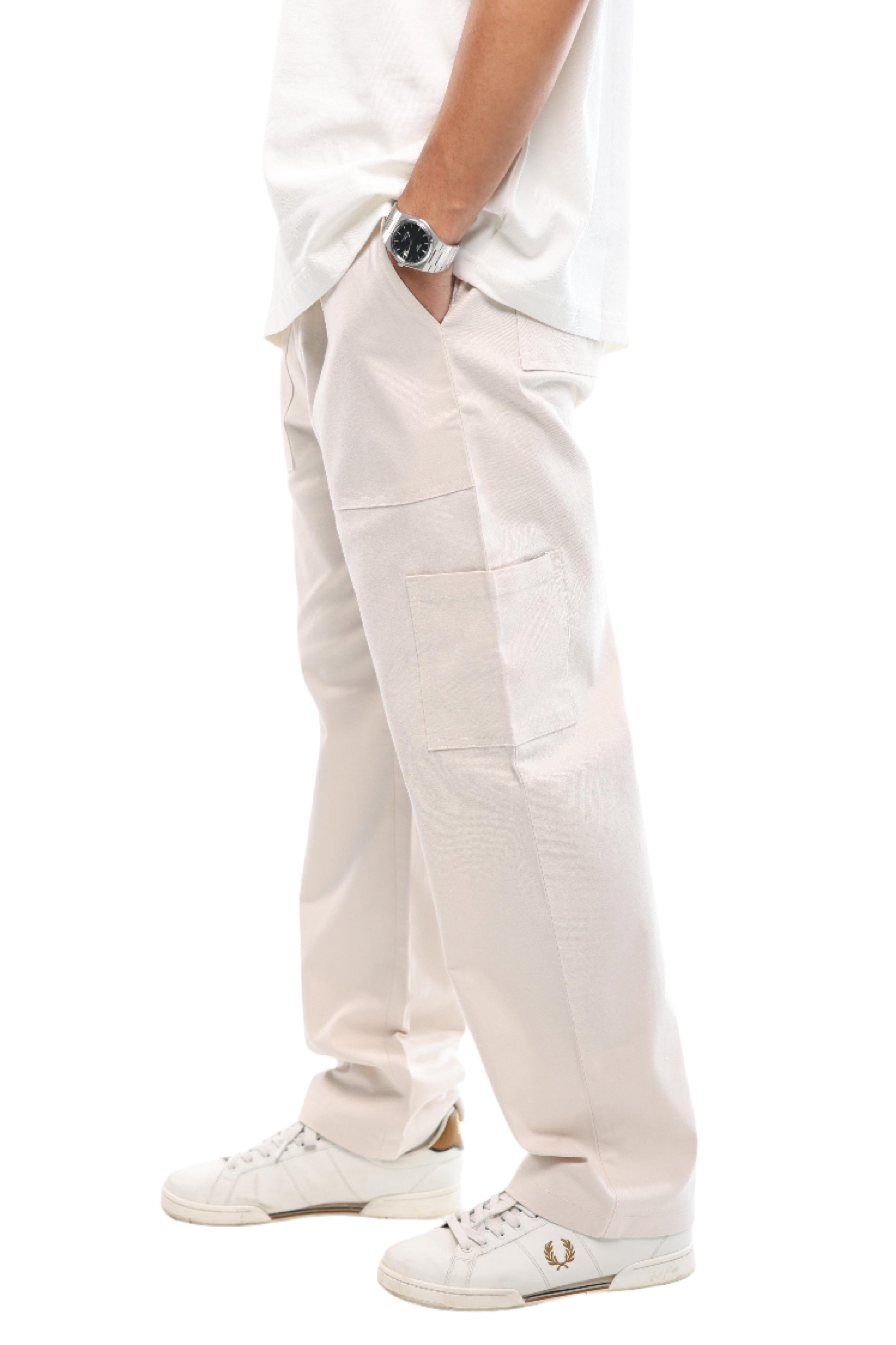 MEN'S ESSENTIAL PANTS - CREAMY
