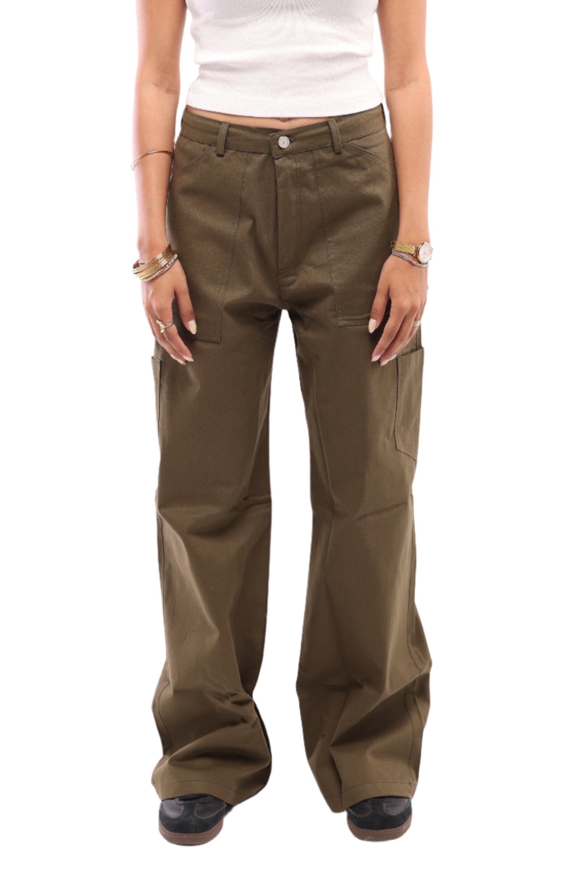 WOMEN'S ESSENTIAL PANTS - OLIVE