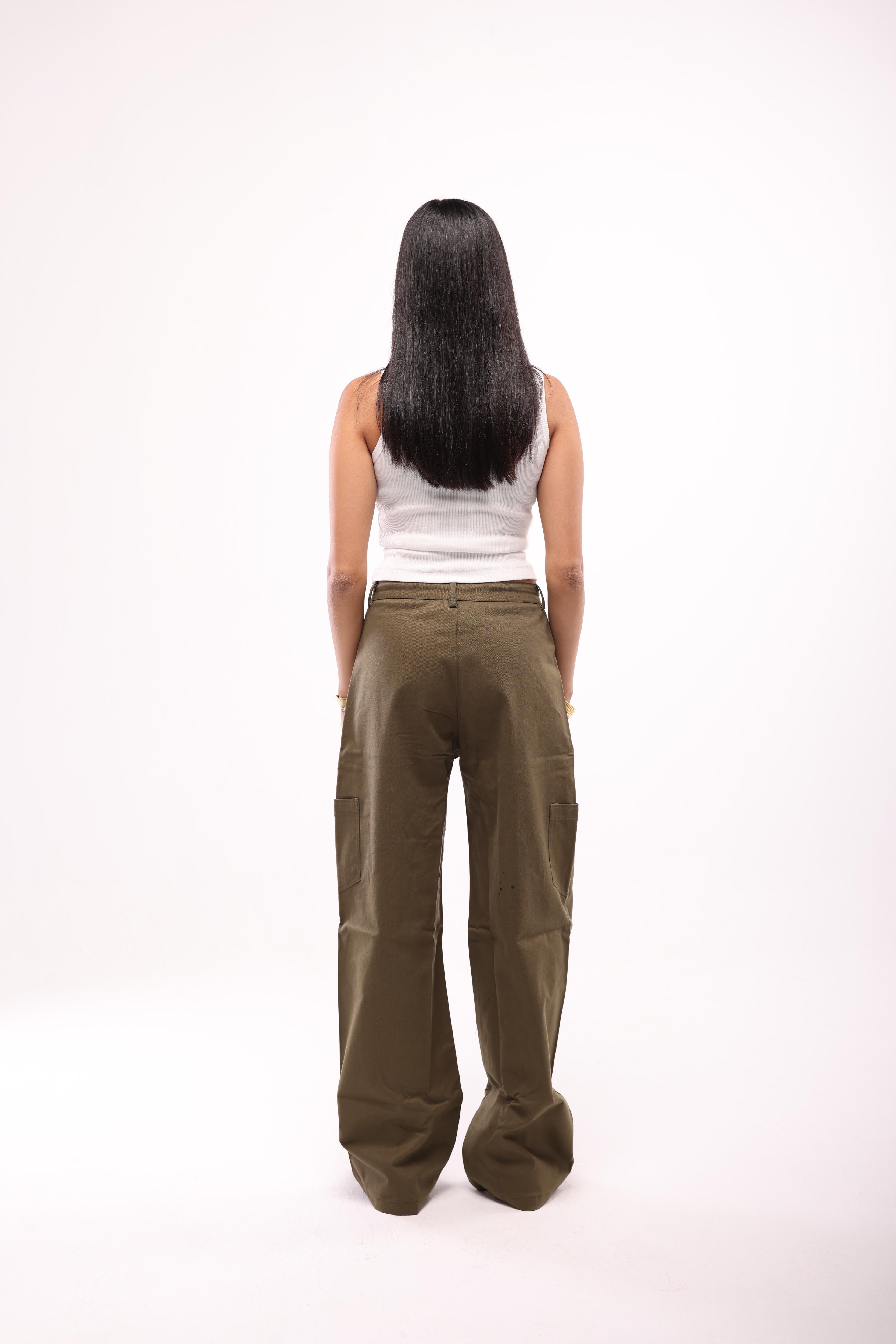 WOMEN'S ESSENTIAL PANTS - OLIVE