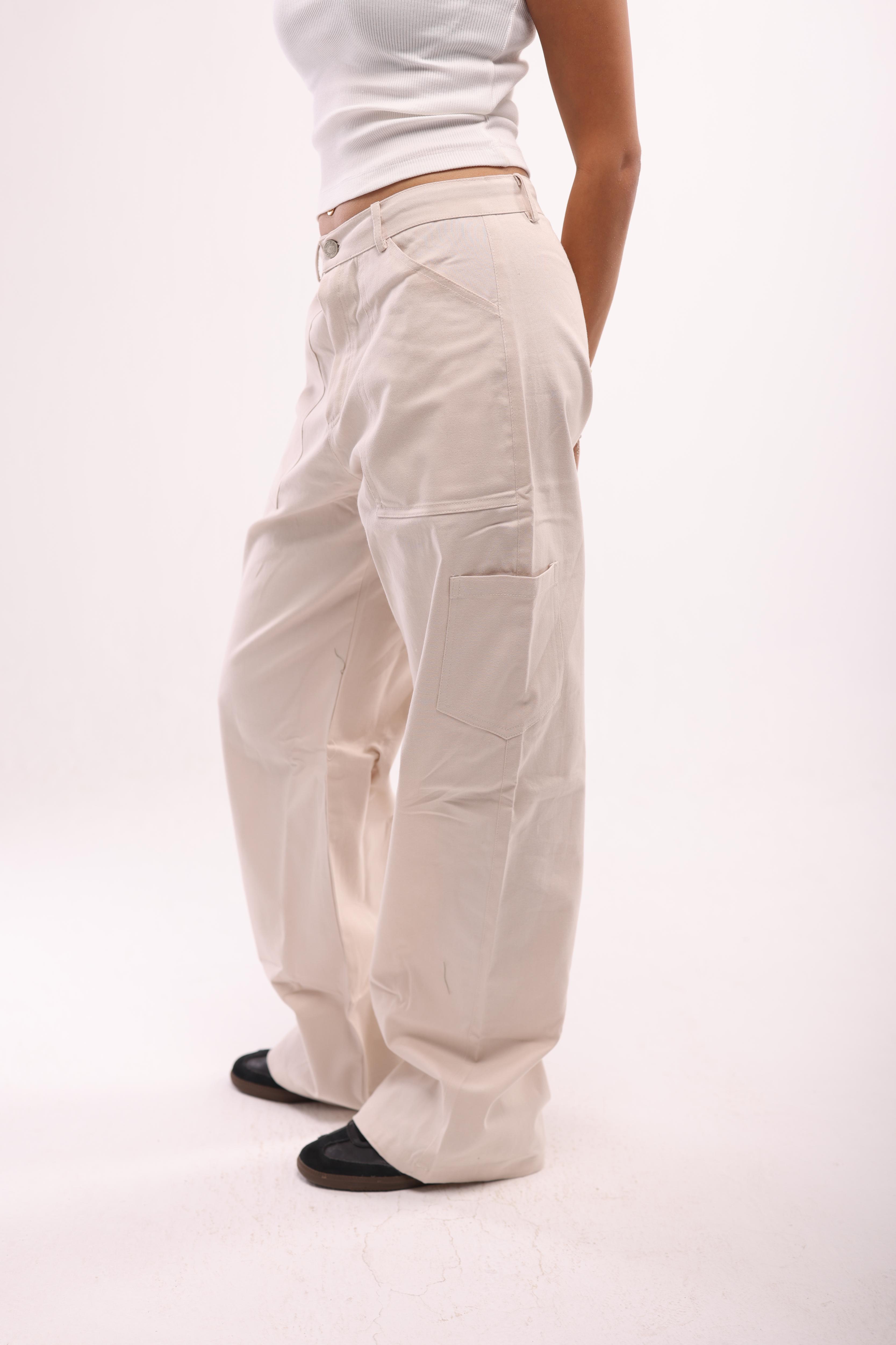 WOMEN'S ESSENTIAL PANTS - CREAMY