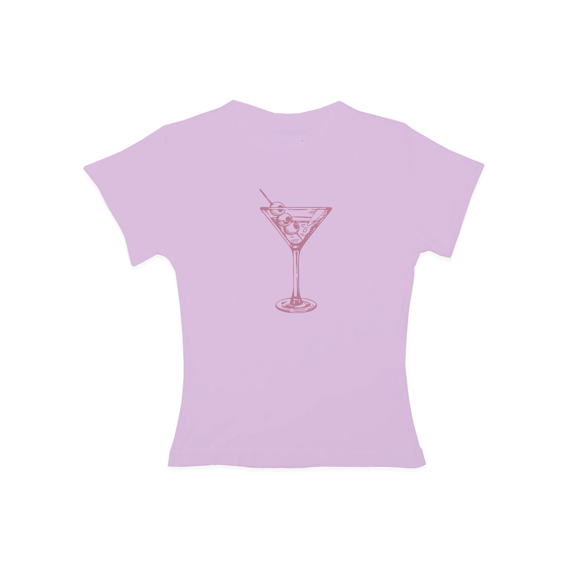 GLASS BABY TEE - PINK