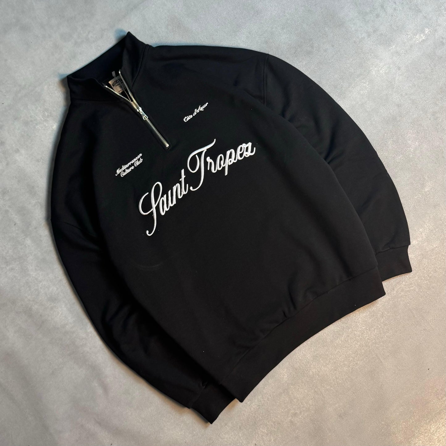 SAINT TROPEZ HALF-ZIP - BLACK