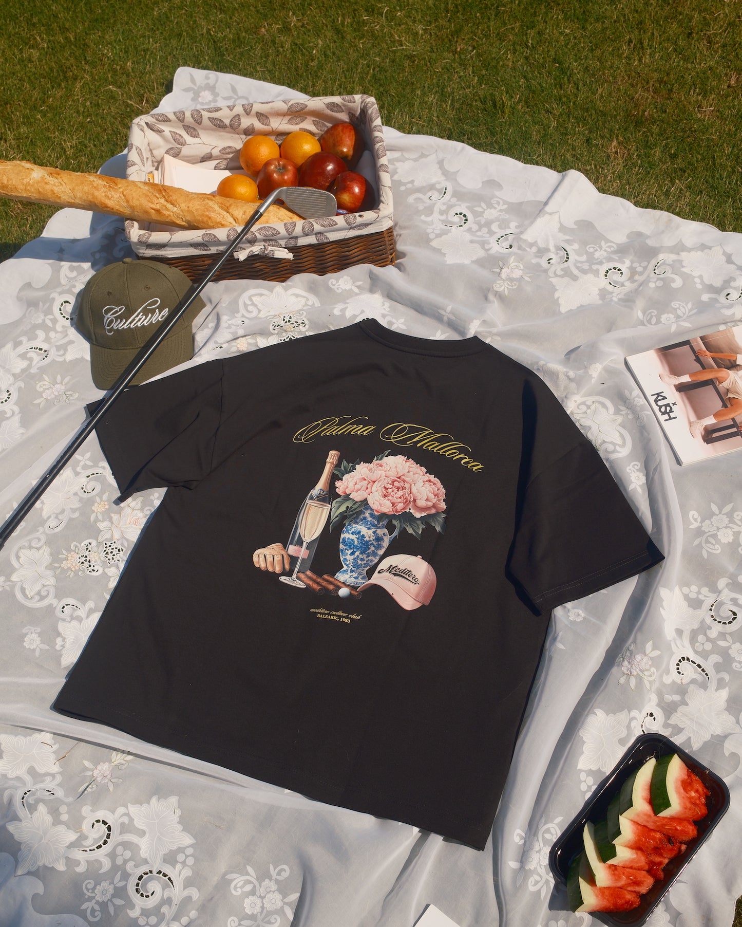 CULTURE FLORAL TEE - BLACK
