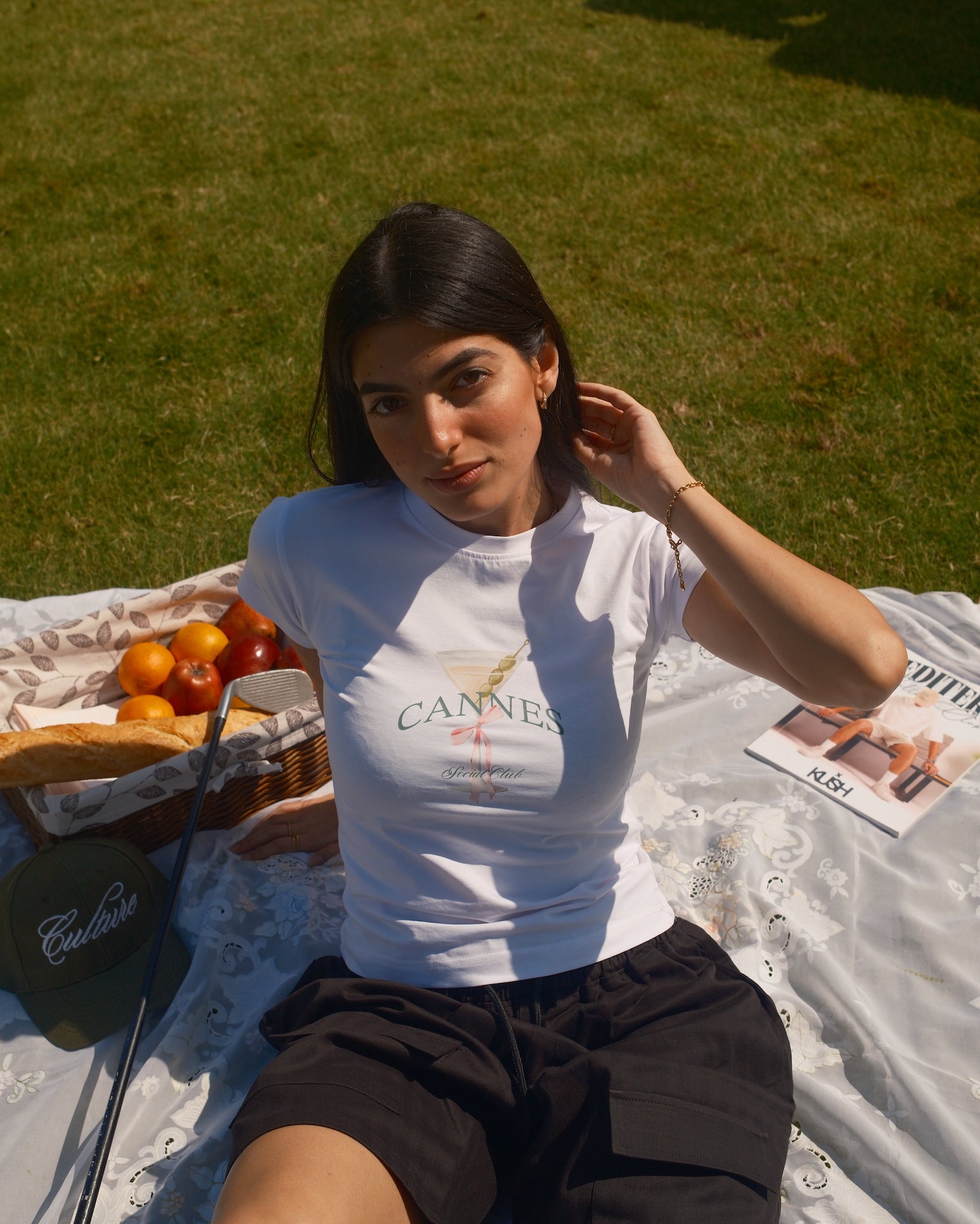 CANNES BABY TEE - WHITE