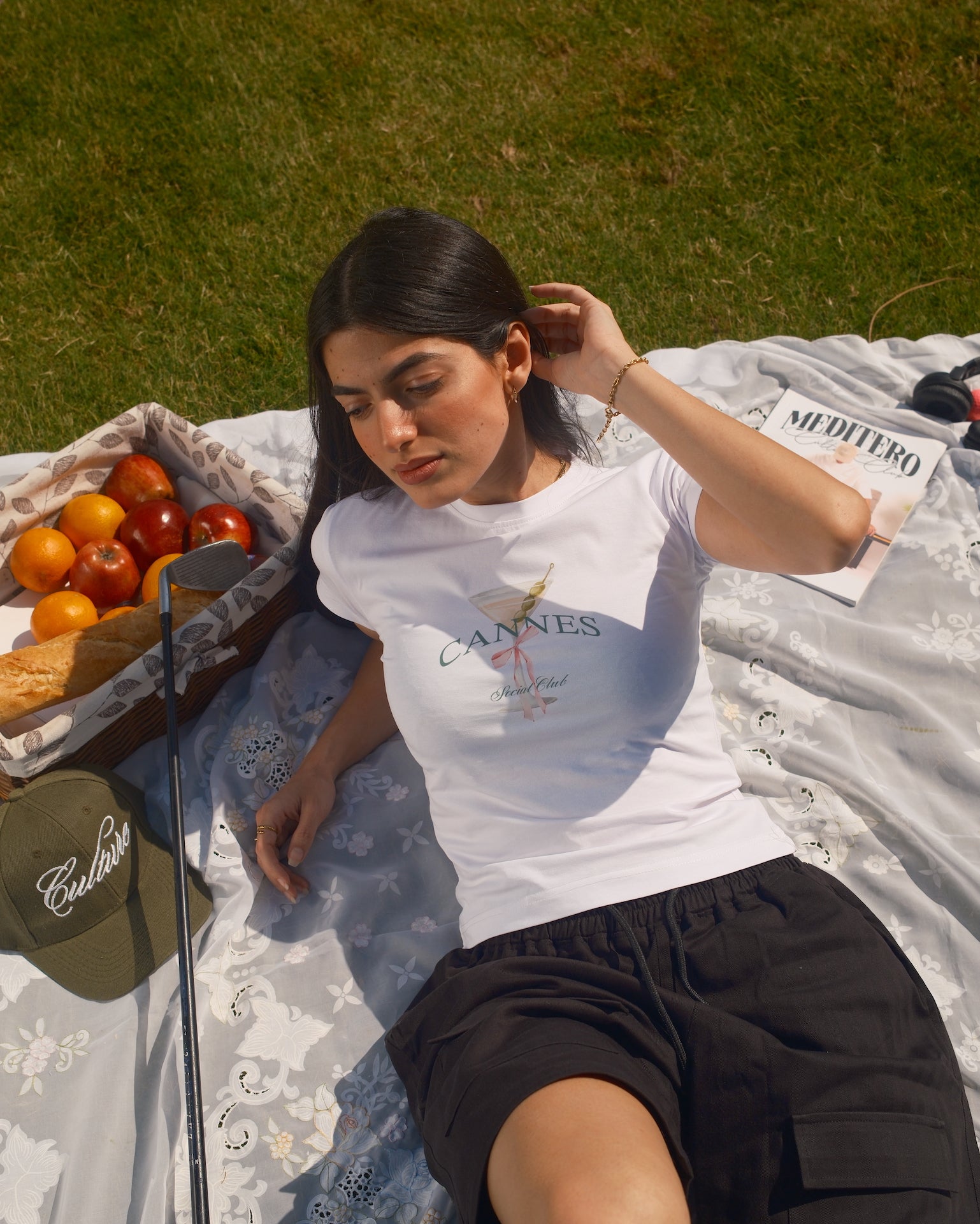 CANNES BABY TEE - WHITE