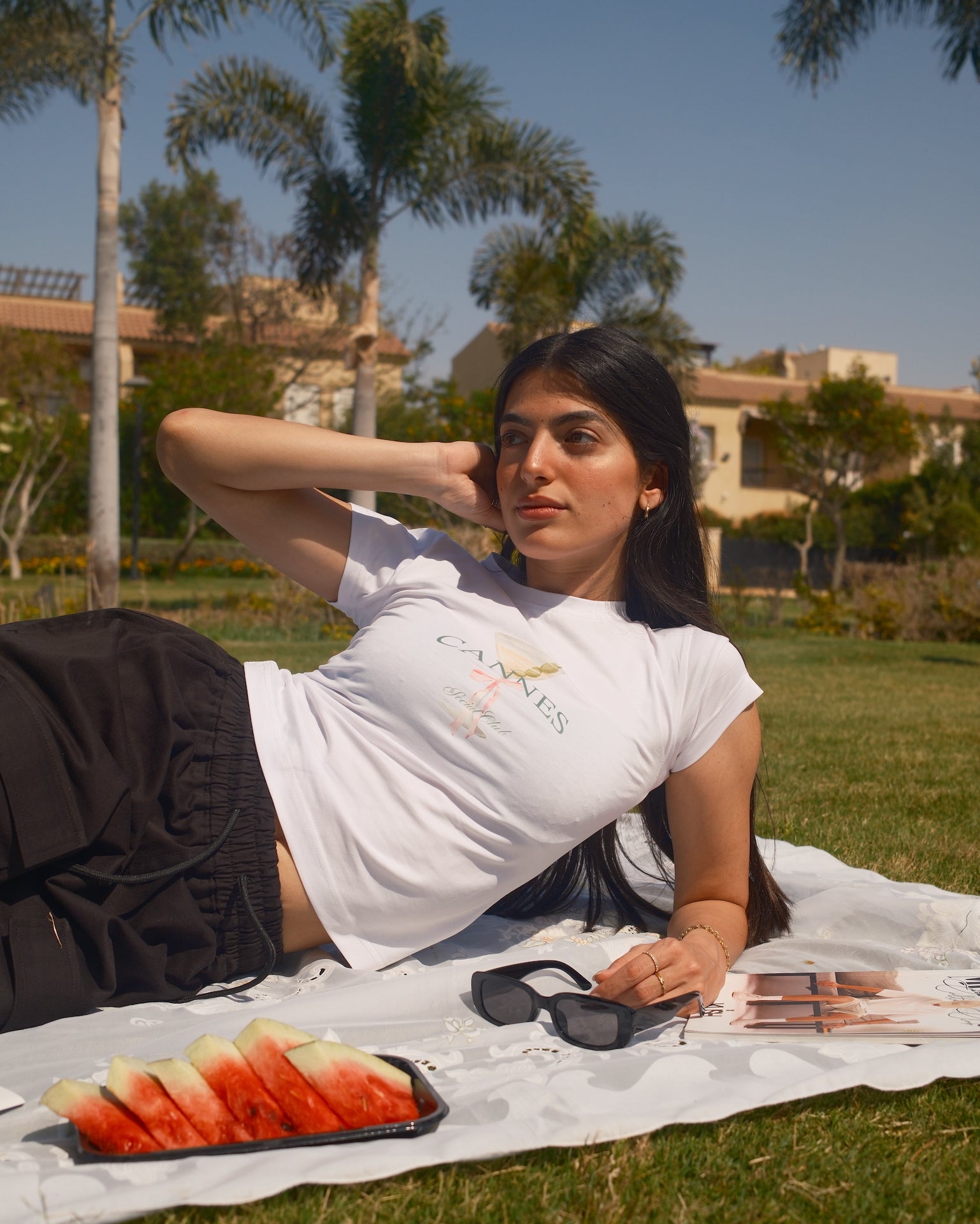 CANNES BABY TEE - WHITE