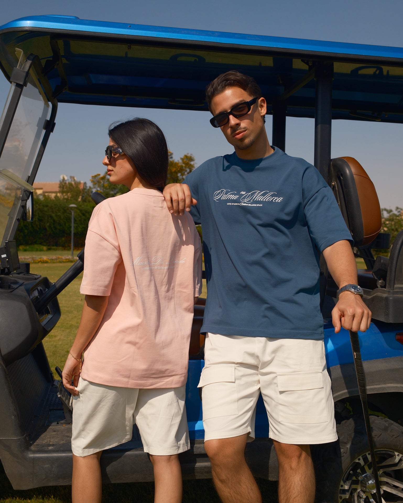 PALMA TEE - PETROL BLUE