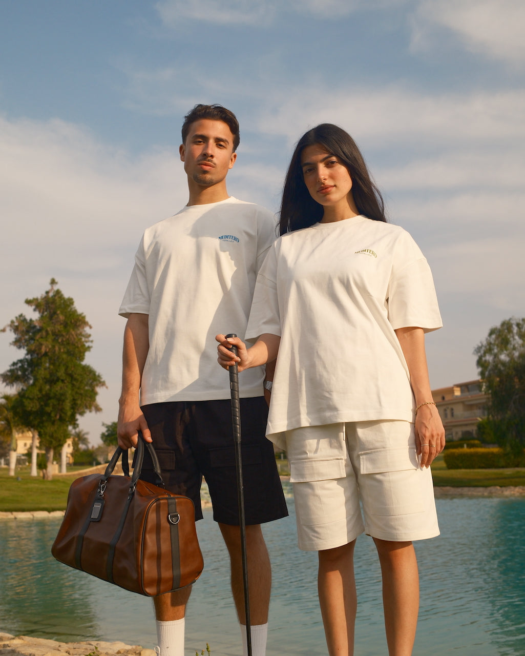 PALMA BLUSH TEE - WHITE