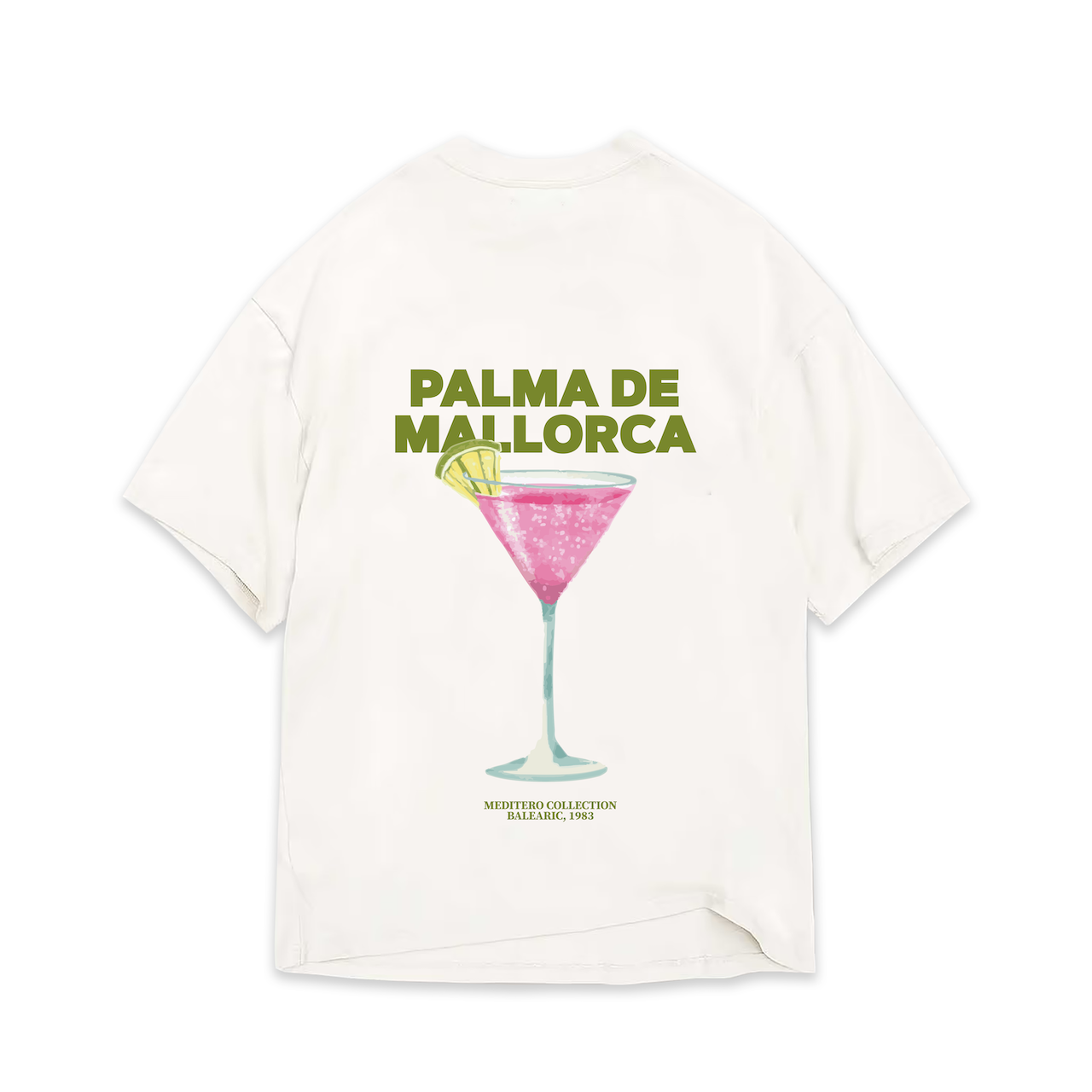 PALMA BLUSH TEE - WHITE