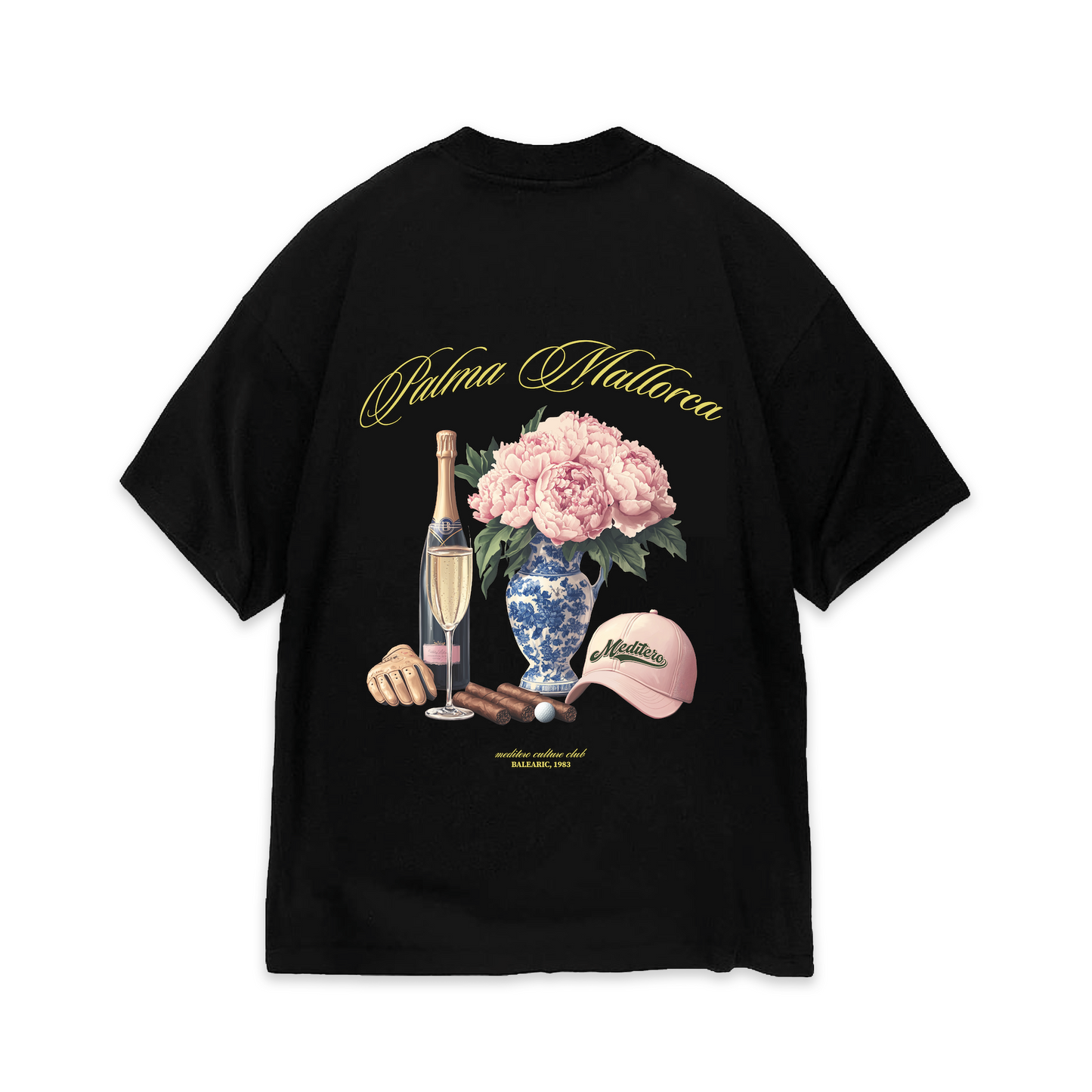 CULTURE FLORAL TEE - BLACK
