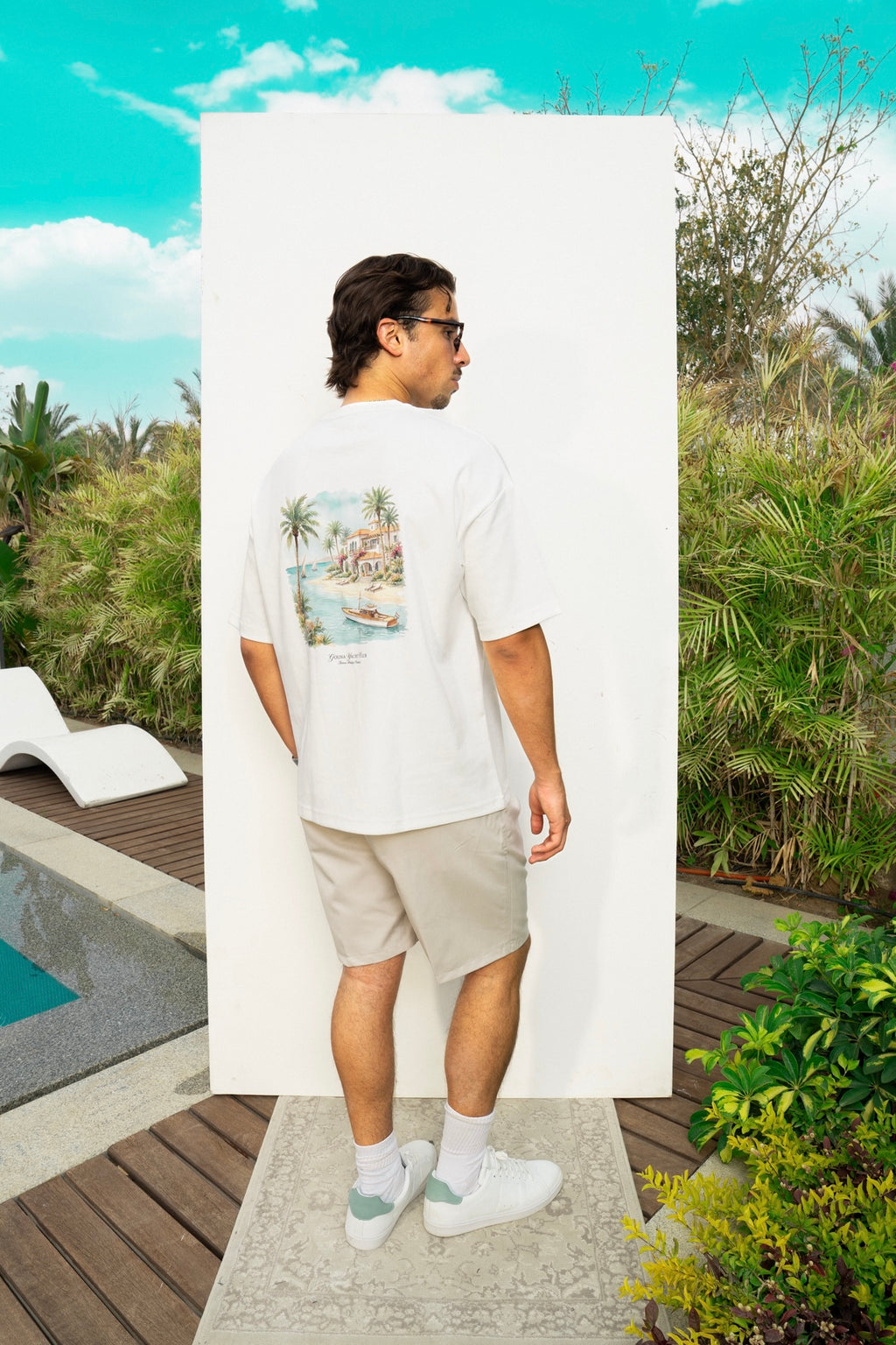 GOUNA YACHT CLUB WHITE TEE
