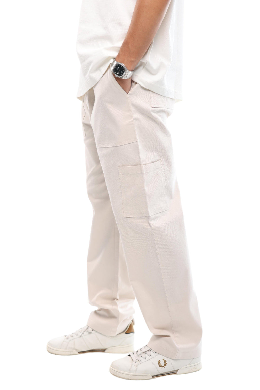 MEN'S ESSENTIAL PANTS - CREAMY