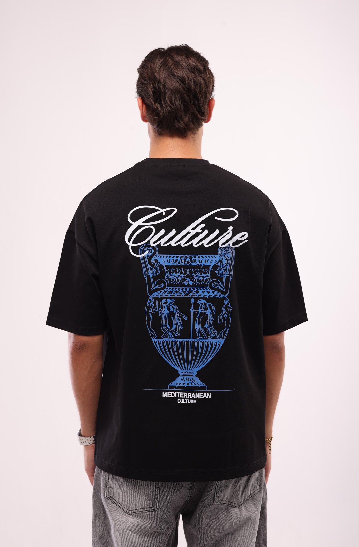 AZUR VASE TEE - BLACK