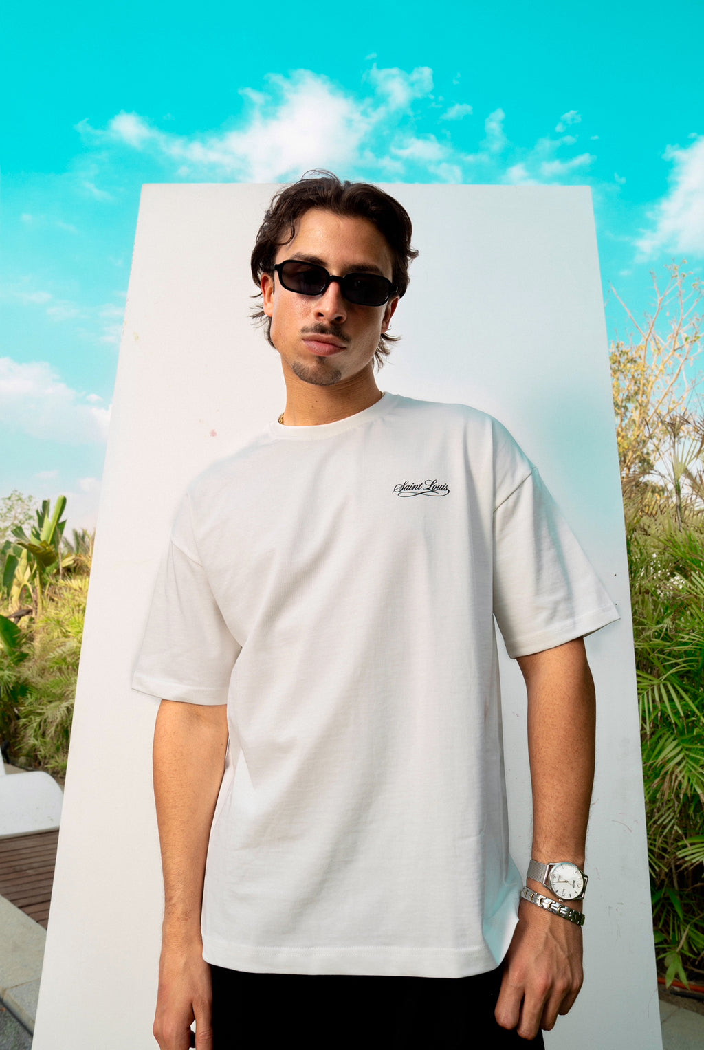 SAINT LOUIS WHITE TEE