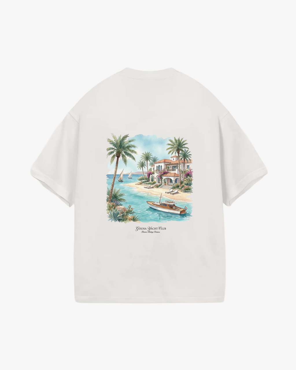 GOUNA YACHT CLUB WHITE TEE