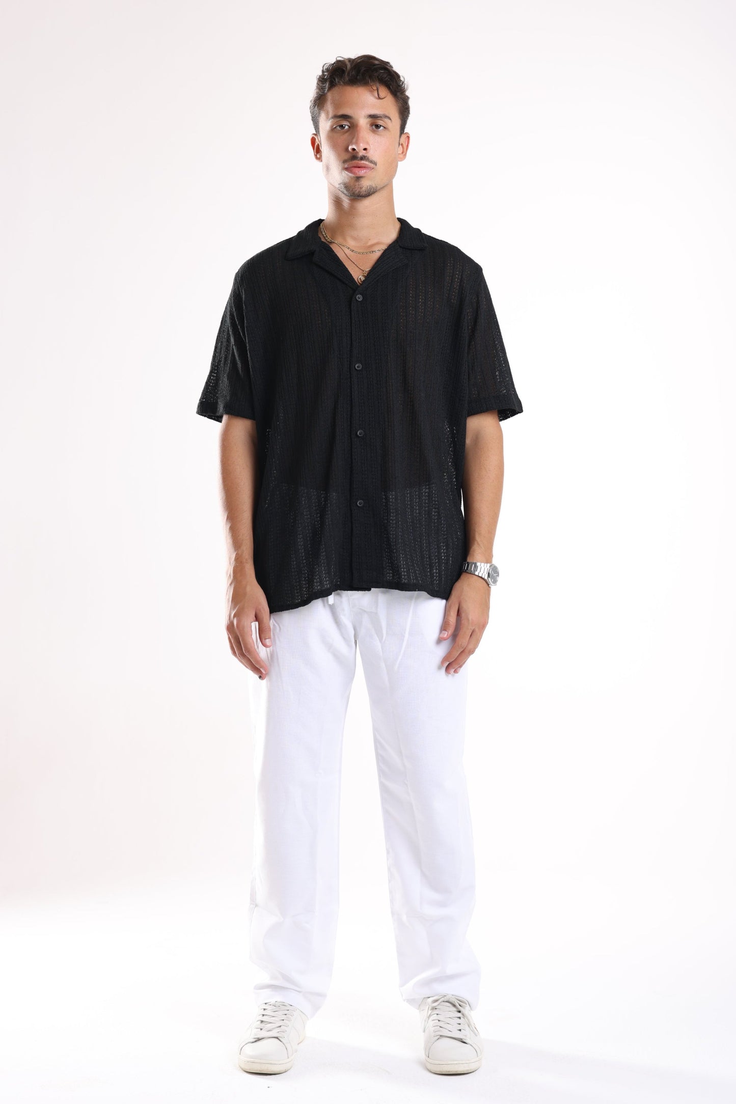 MENS LINEN PANTS - WHITE