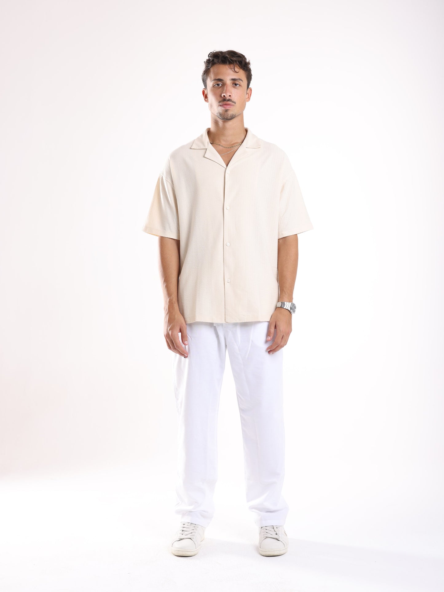 MENS LINEN PANTS - WHITE