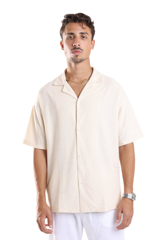 TEXTURED SHIRT - BEIGE