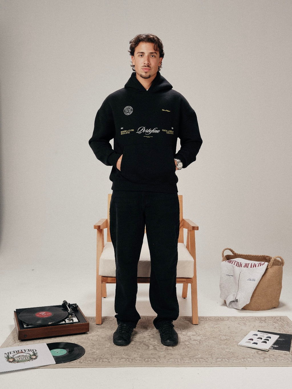 PORTOFINO HOODIE - BLACK