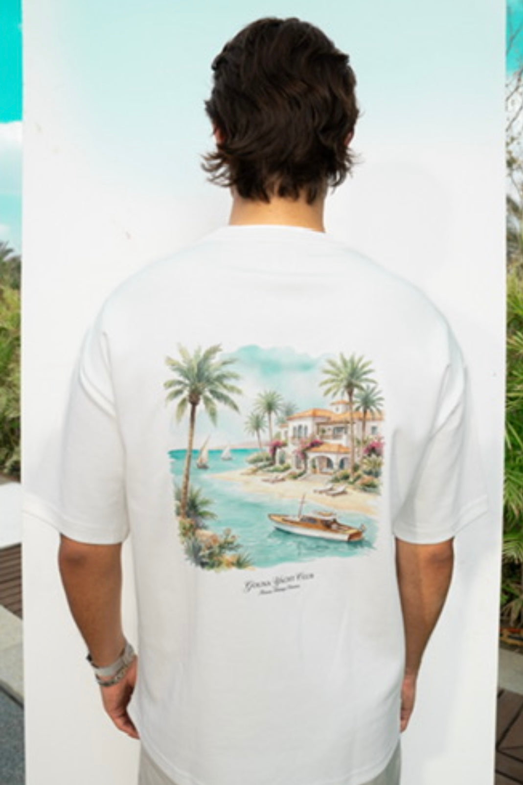 GOUNA YACHT CLUB WHITE TEE