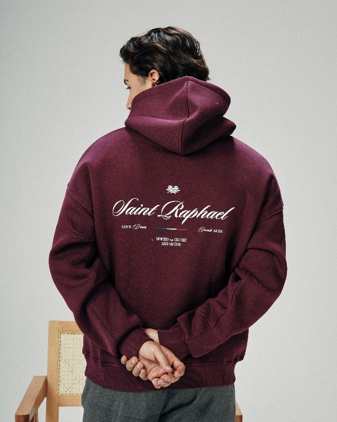 SAINT RAPHAEL HOODIE - BURGUNDY