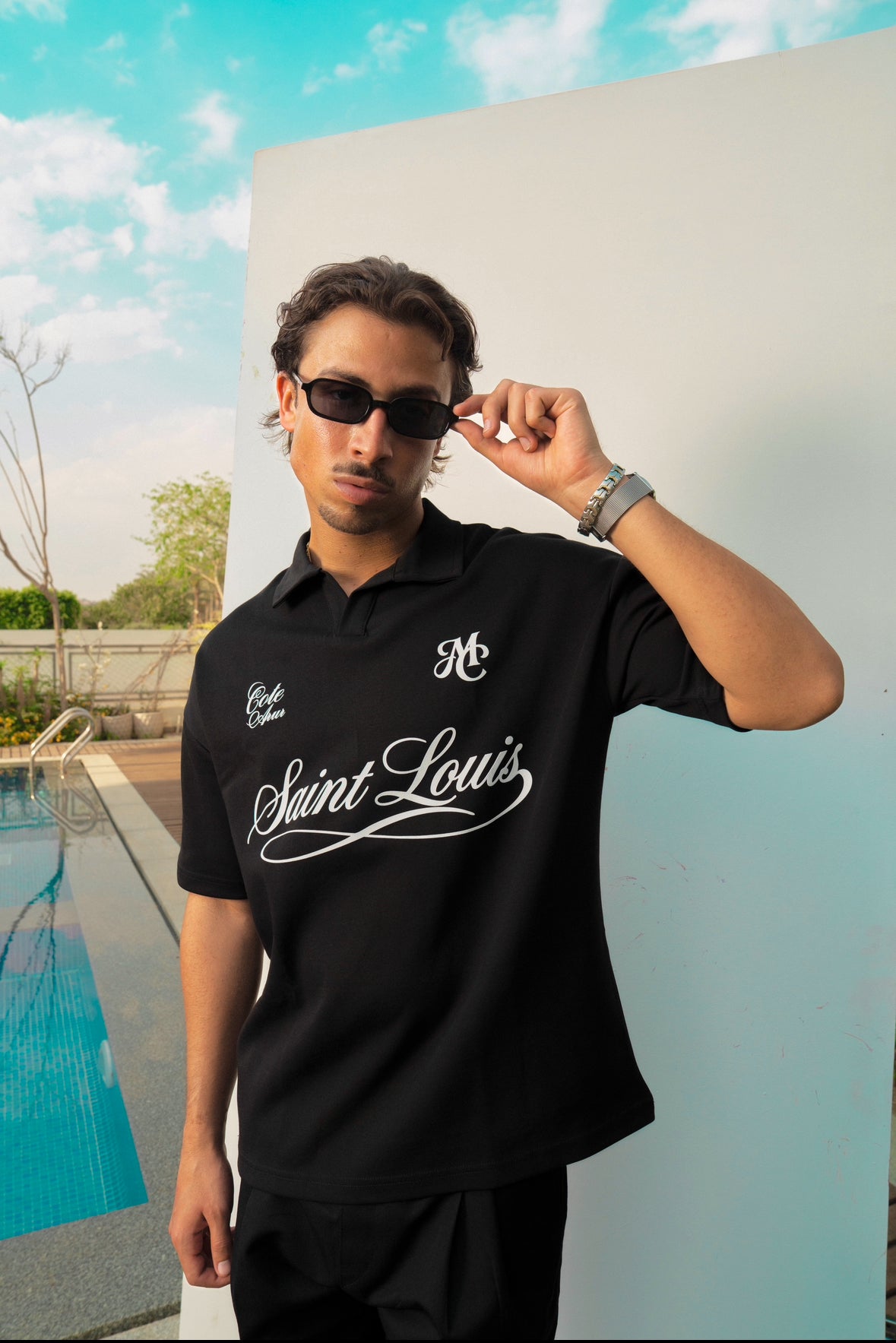 SAINT LOUIS BLACK POLO