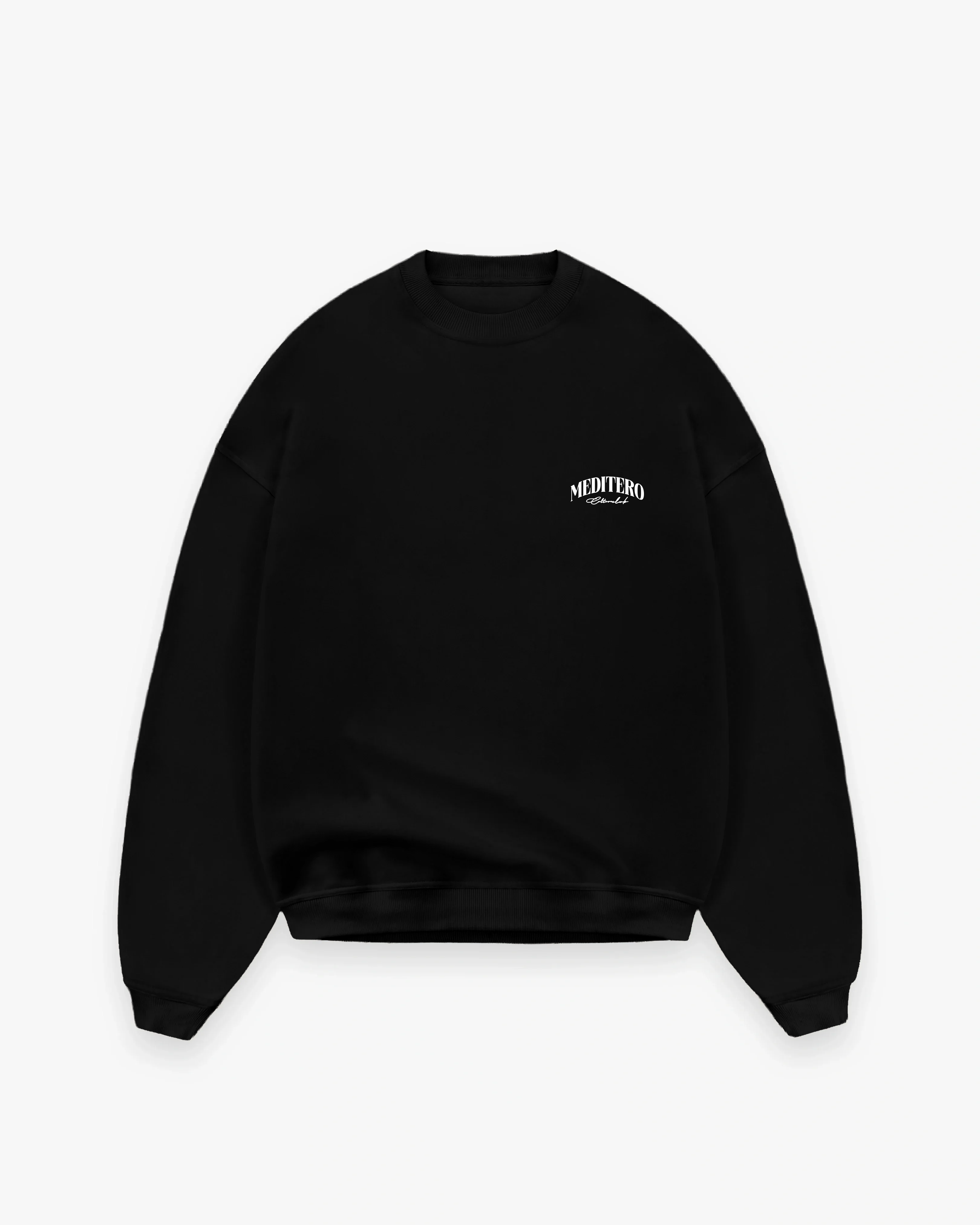 MEDITERO CREWNECK - BLACK