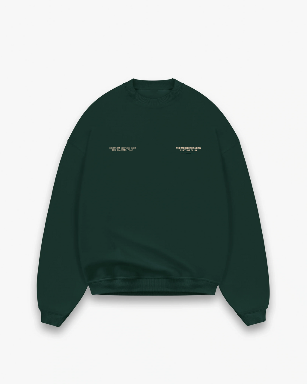 MEDITERO CREWNECK - ROYAL GREEN