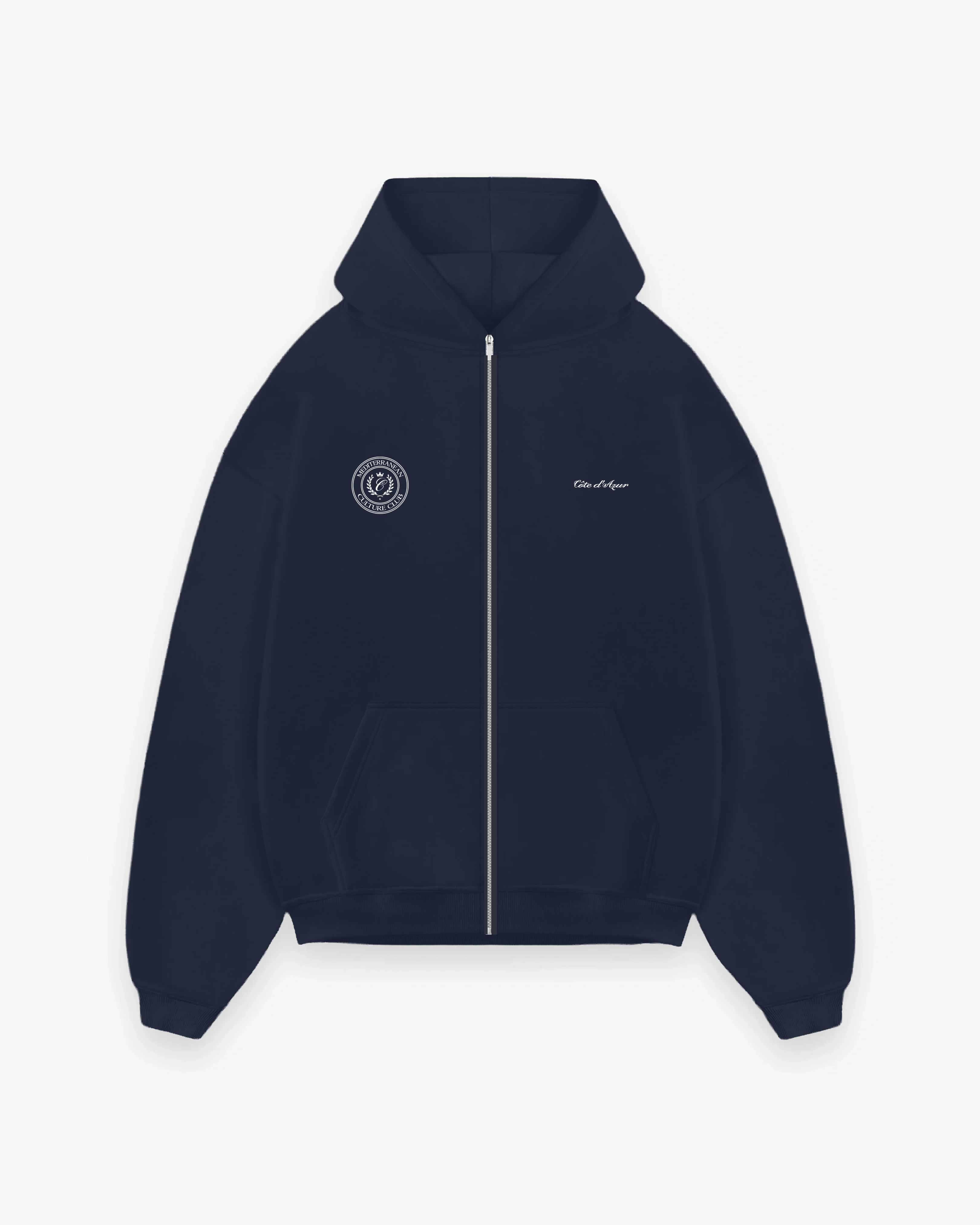 MEDITERO ZIPUP HOODIE - NAVY