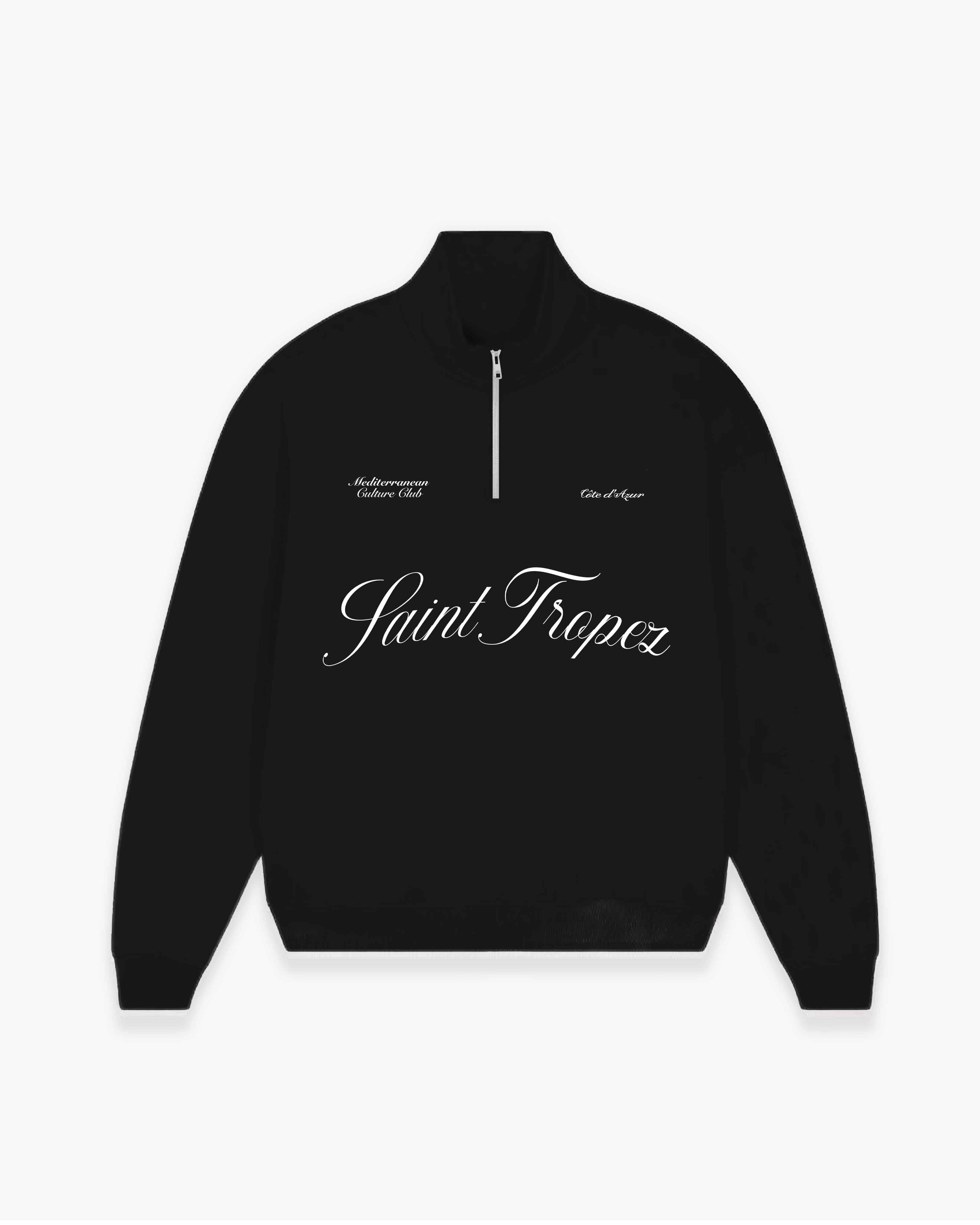 SAINT TROPEZ QUARTER ZIP - BLACK