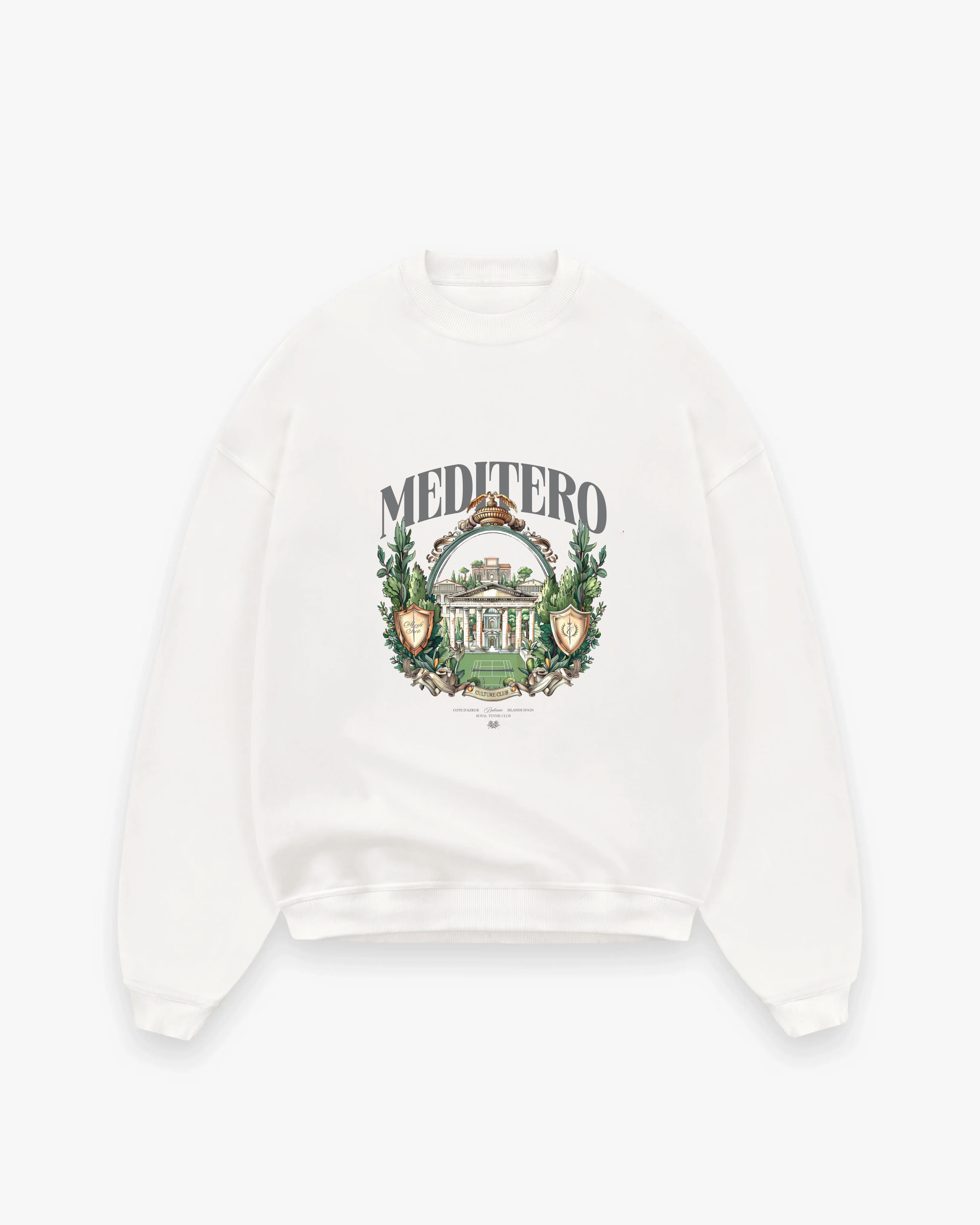 MEDITERO CREWNECK - WHITE