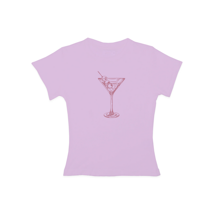 GLASS BABY TEE - PINK