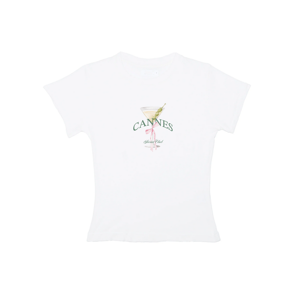 CANNES BABY TEE - WHITE