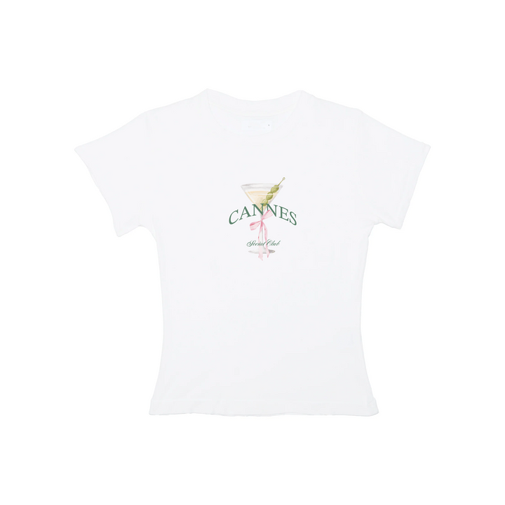 CANNES BABY TEE - WHITE