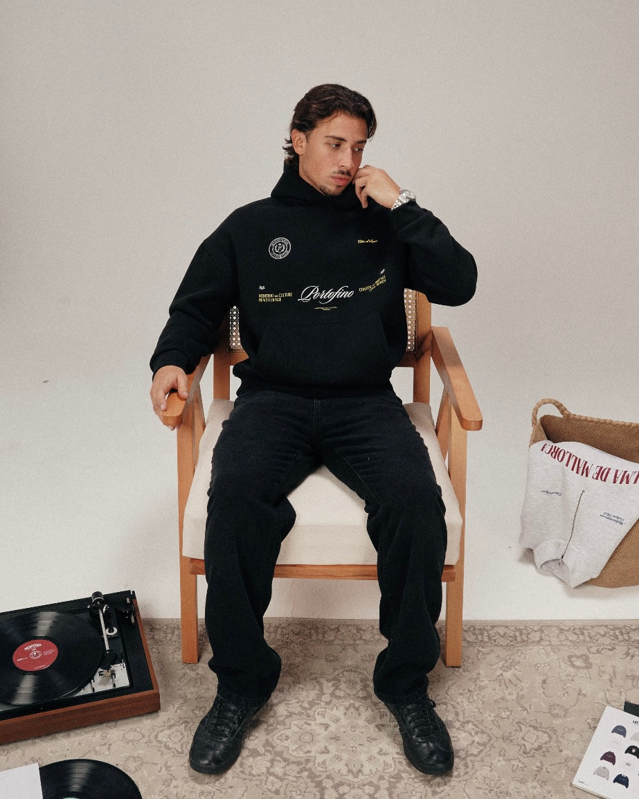 PORTOFINO HOODIE - BLACK