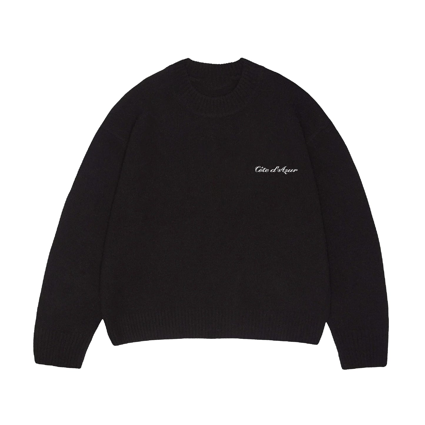 COTE D'AZUR CREWNECK - BLACK