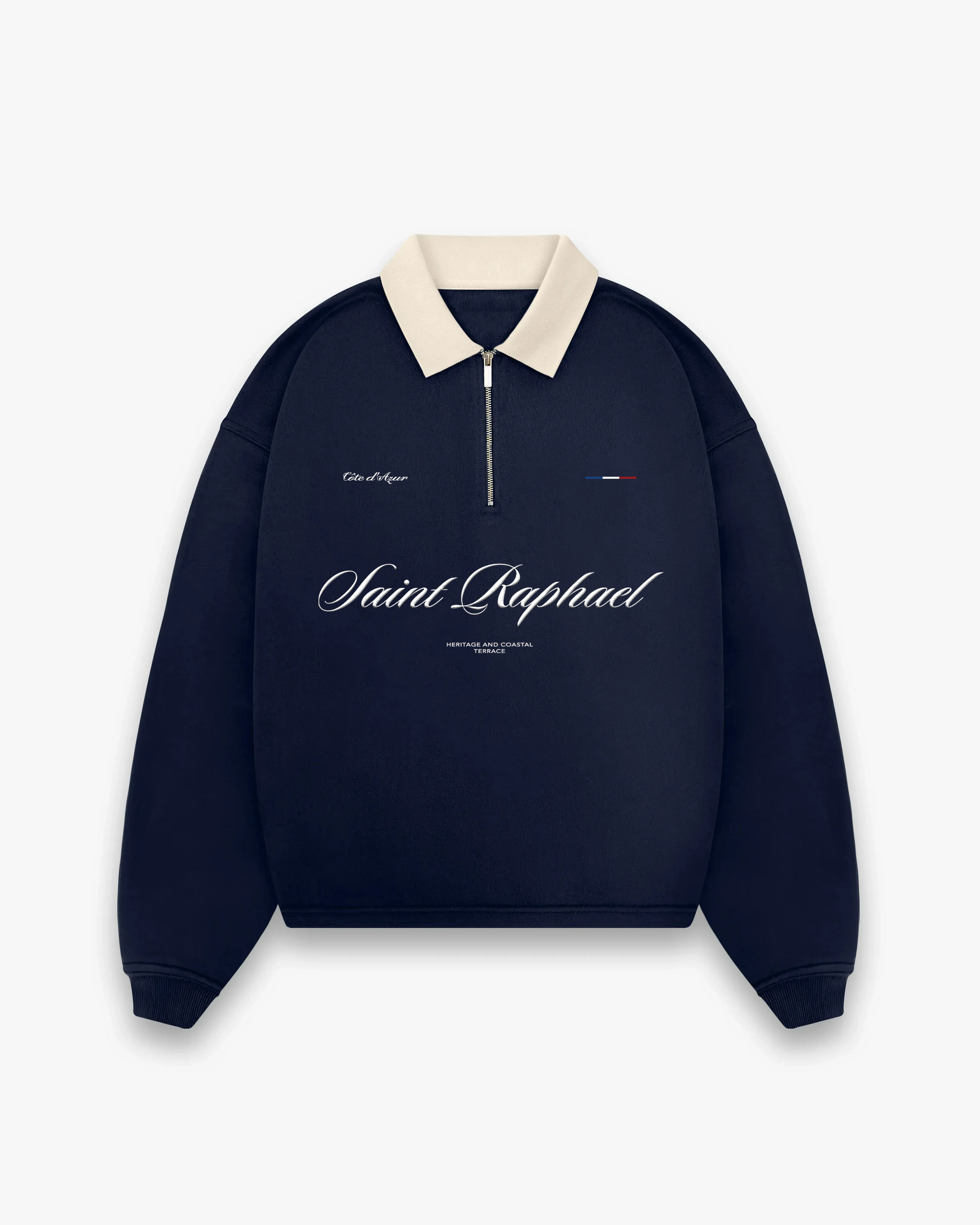 SAINT RAPHAEL COLLARED SWEATER - NAVY
