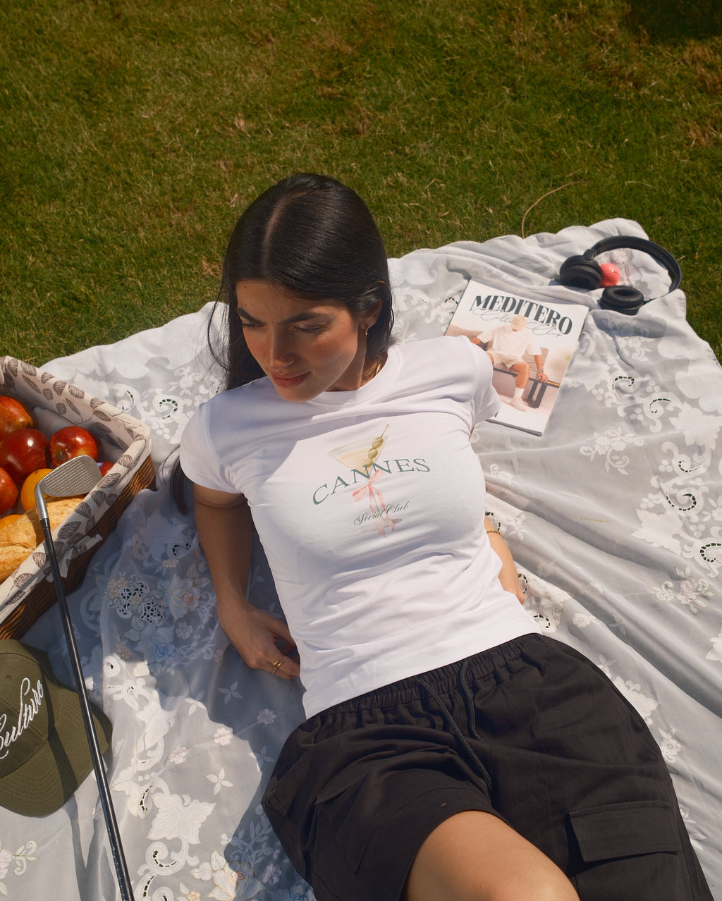 CANNES BABY TEE - WHITE