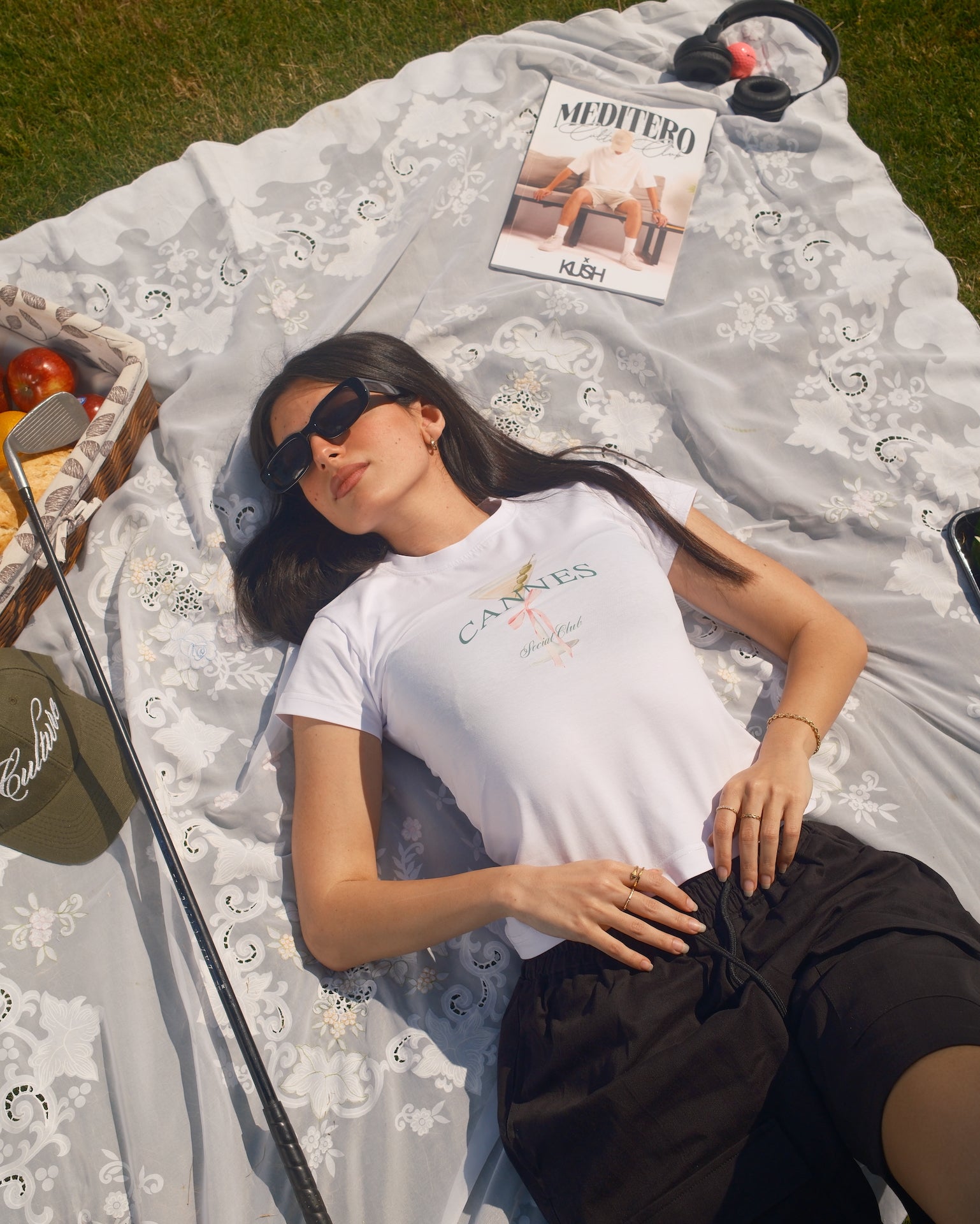 CANNES BABY TEE - WHITE
