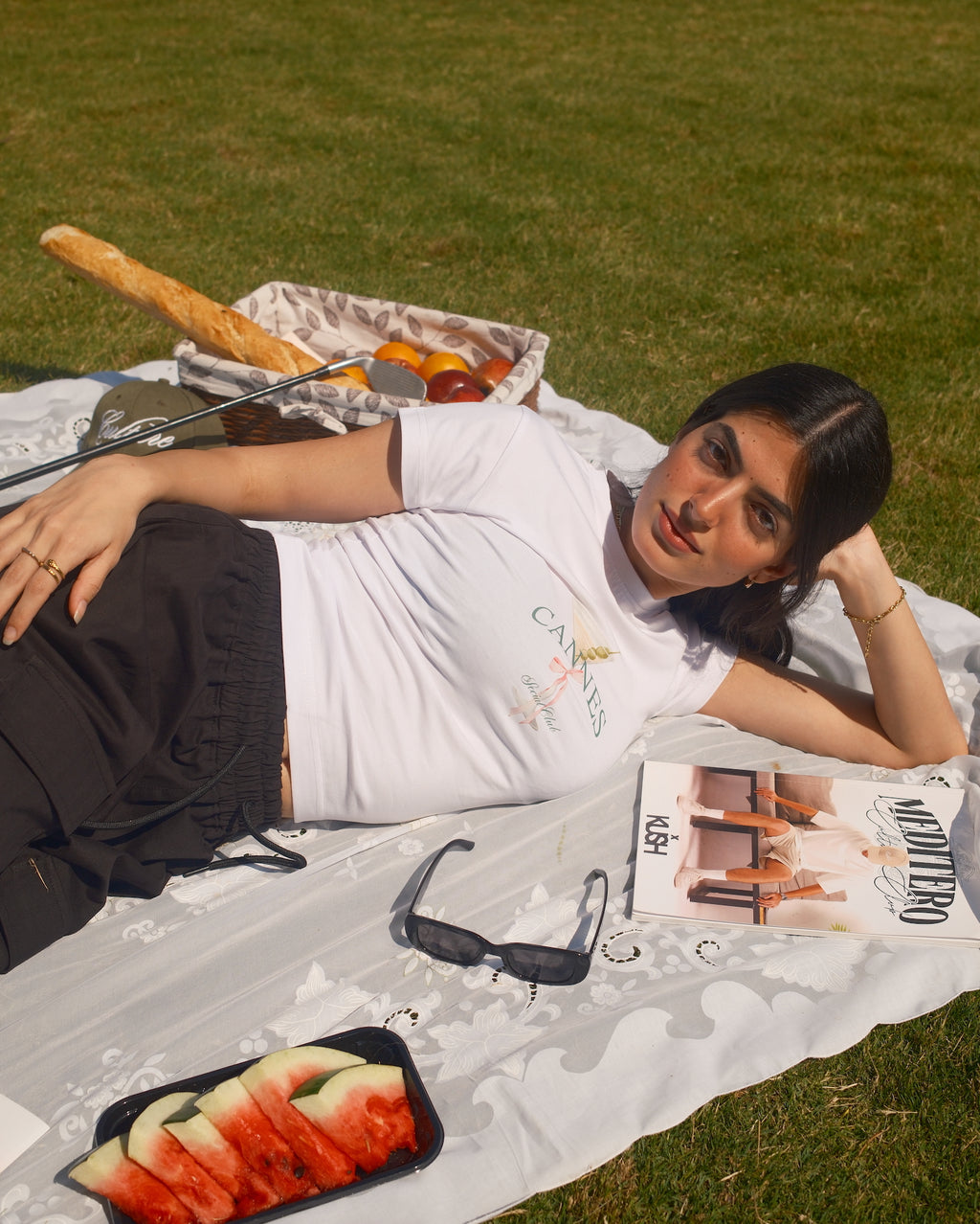 CANNES BABY TEE - WHITE
