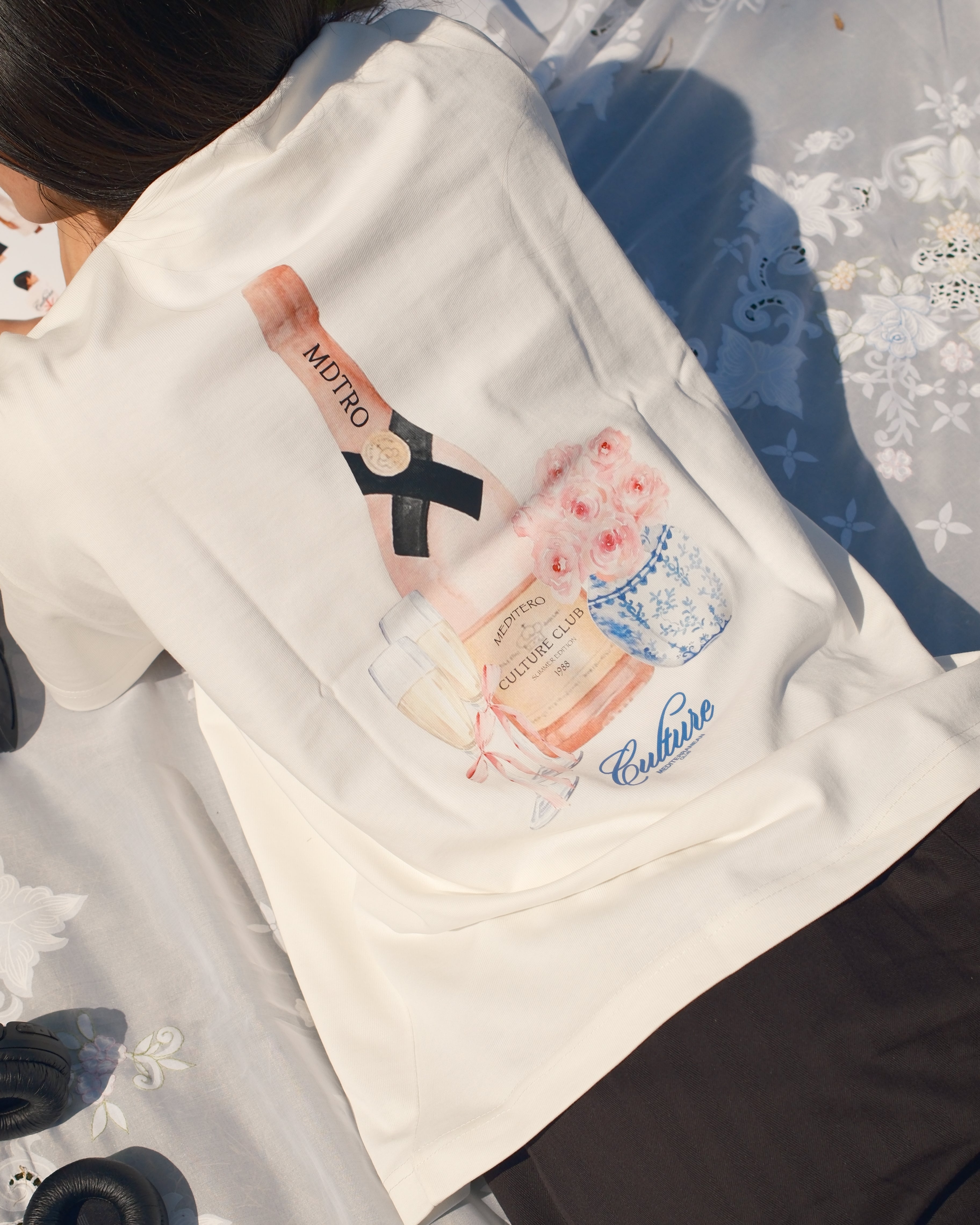 CULTURE FLORAL TEE - WHITE