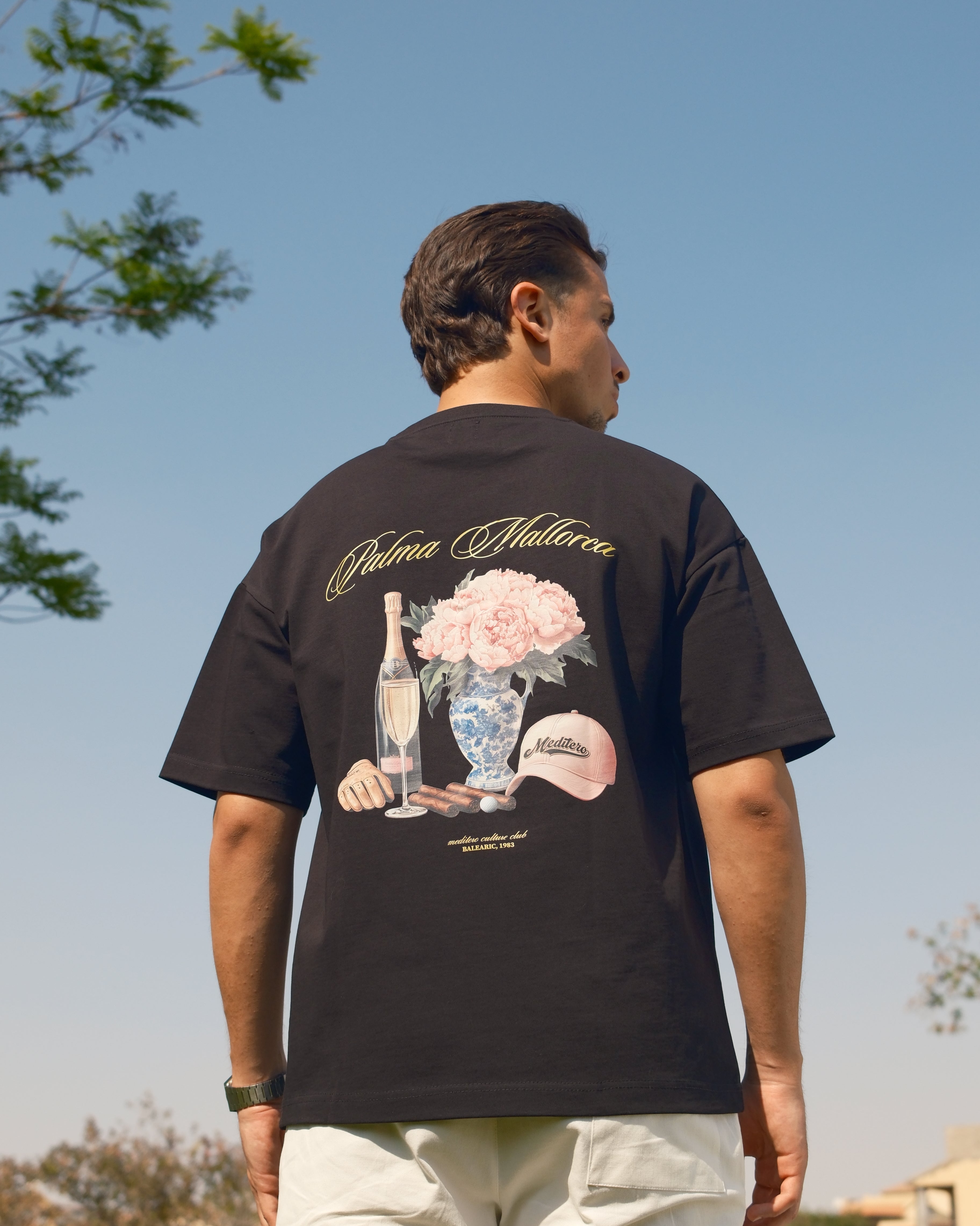 CULTURE FLORAL TEE - BLACK