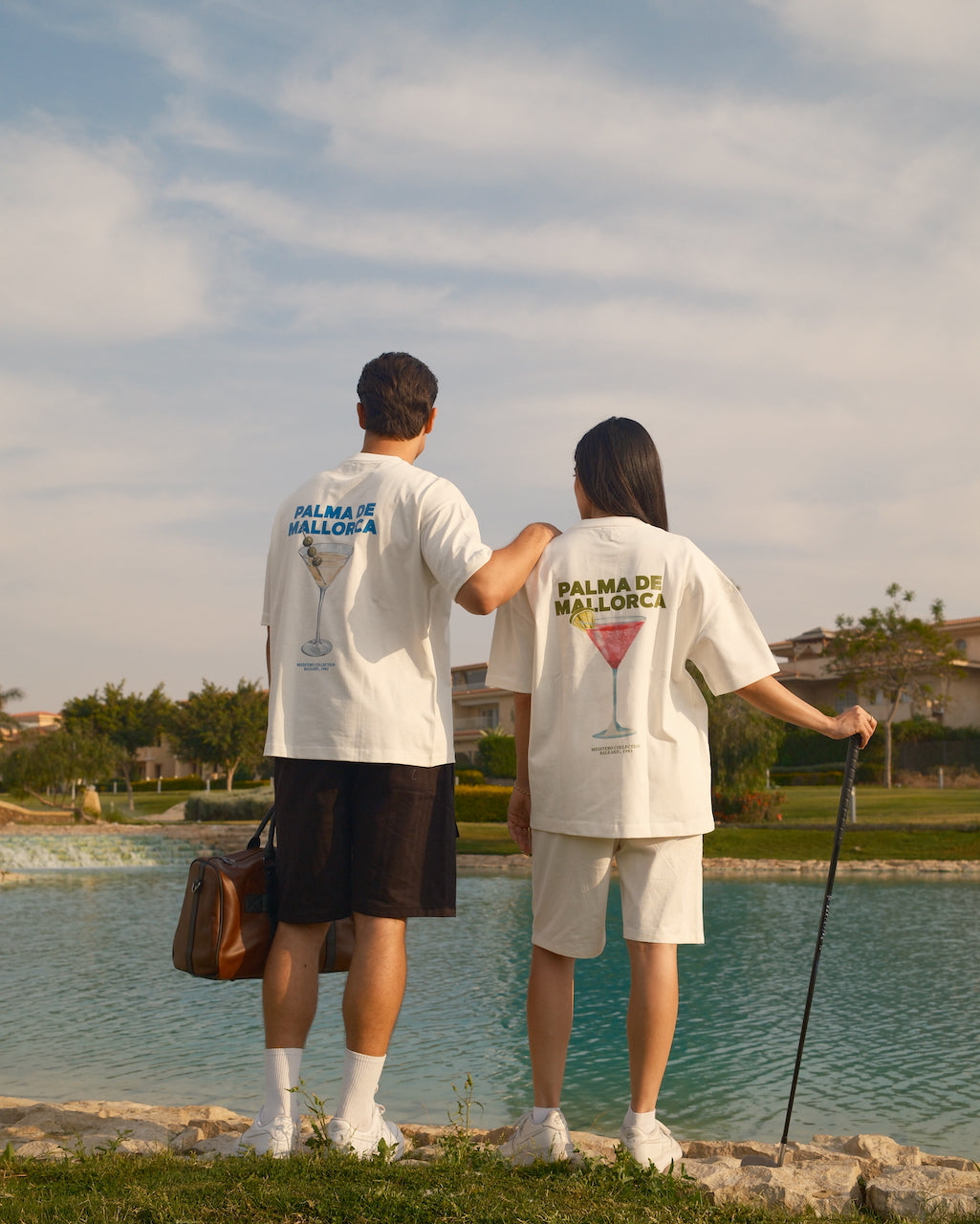 PALMA BLUSH TEE - WHITE