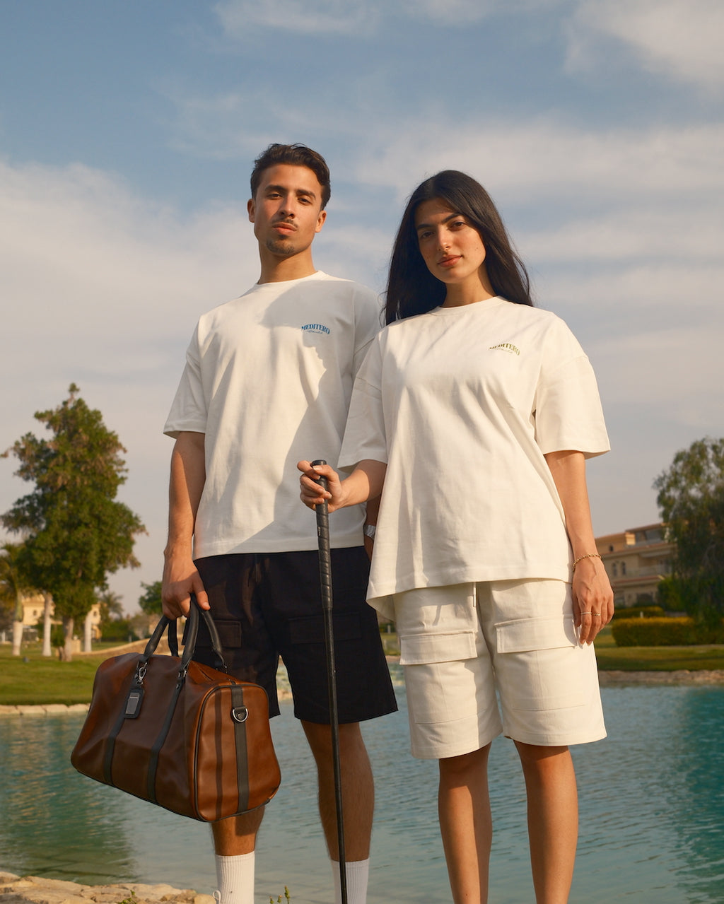 PALMA BLUSH TEE - WHITE