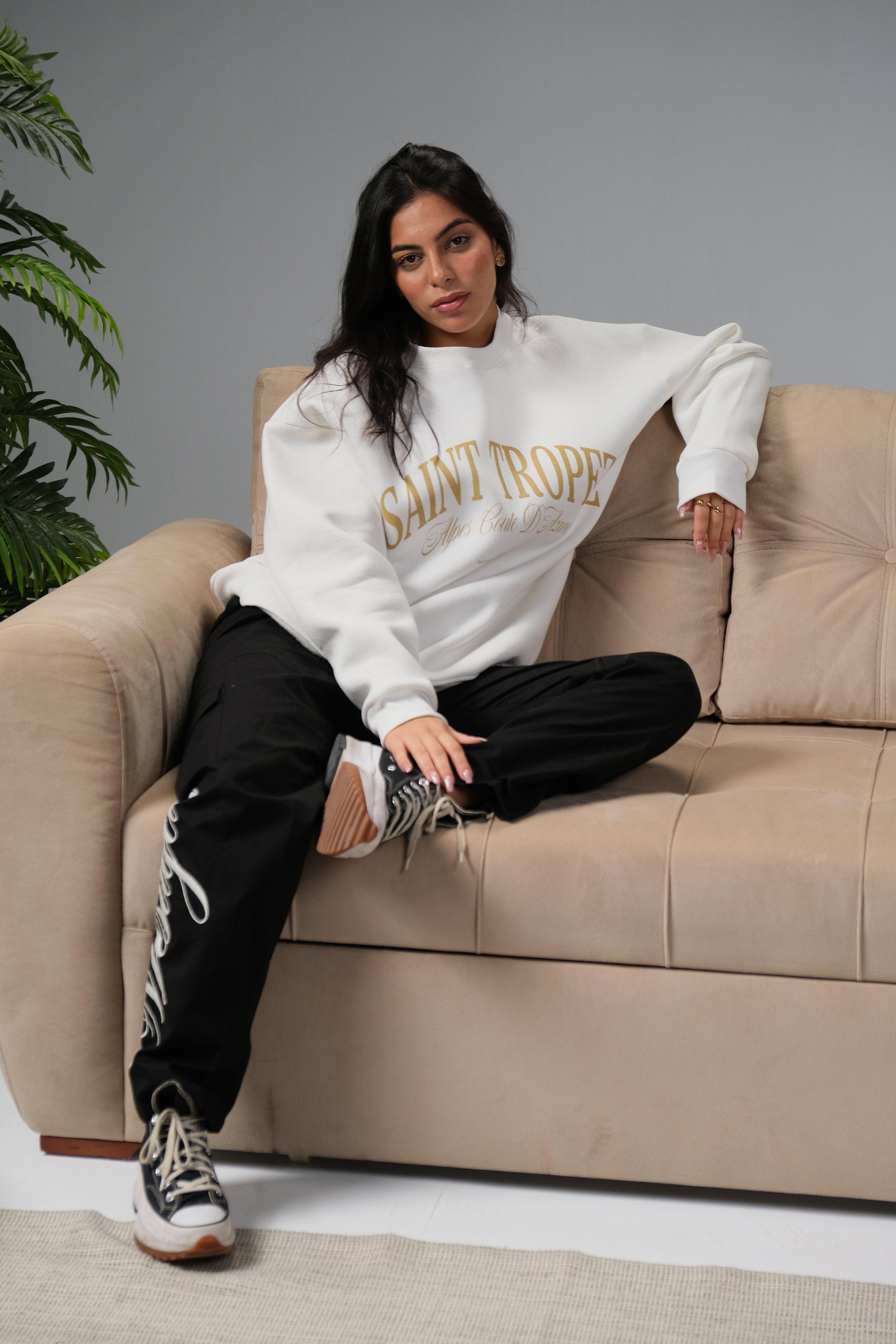 SAINT TROPEZ CREWNECK - WHITE