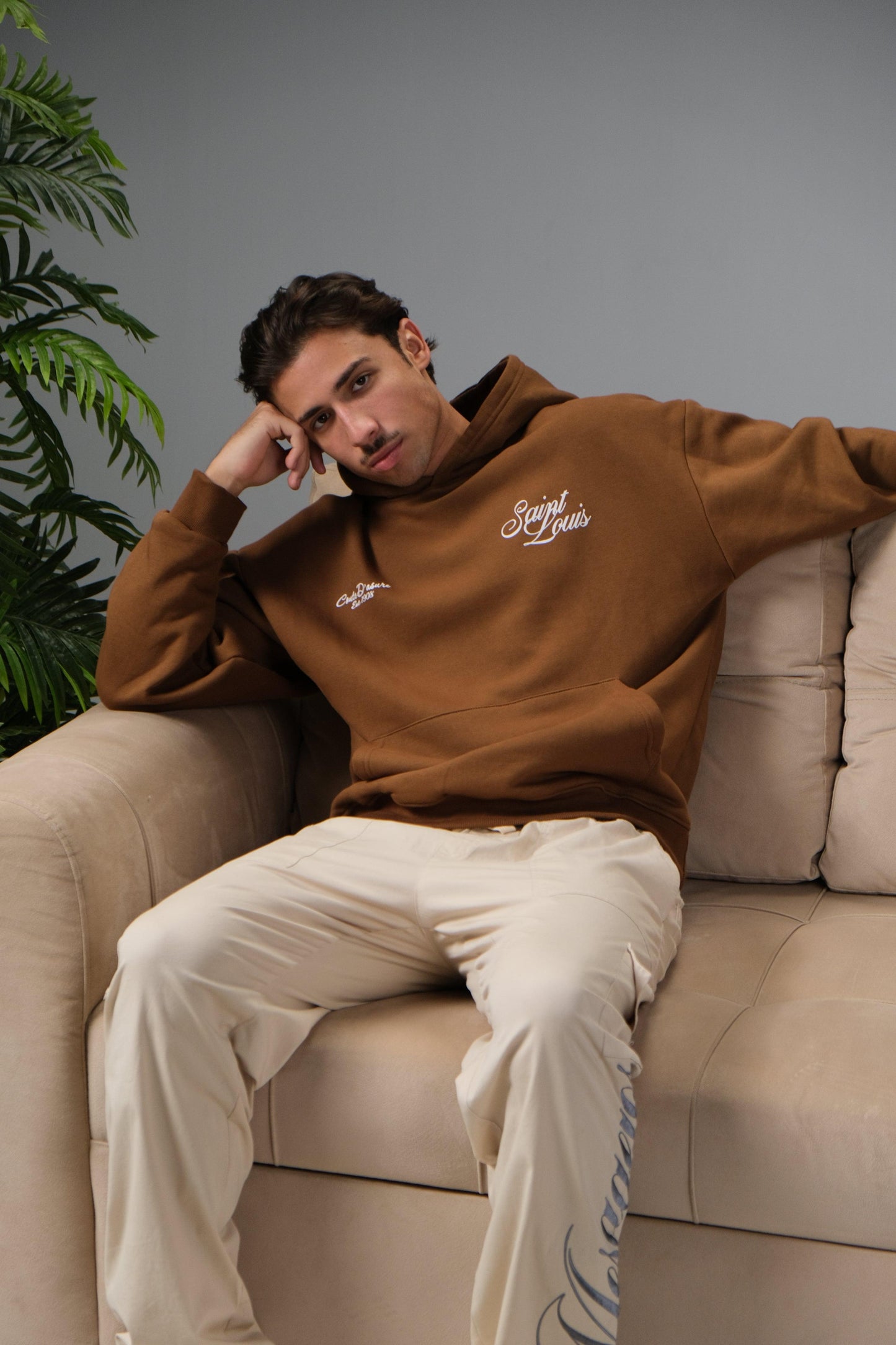 SAINT LOUIS HOODIE - BROWN