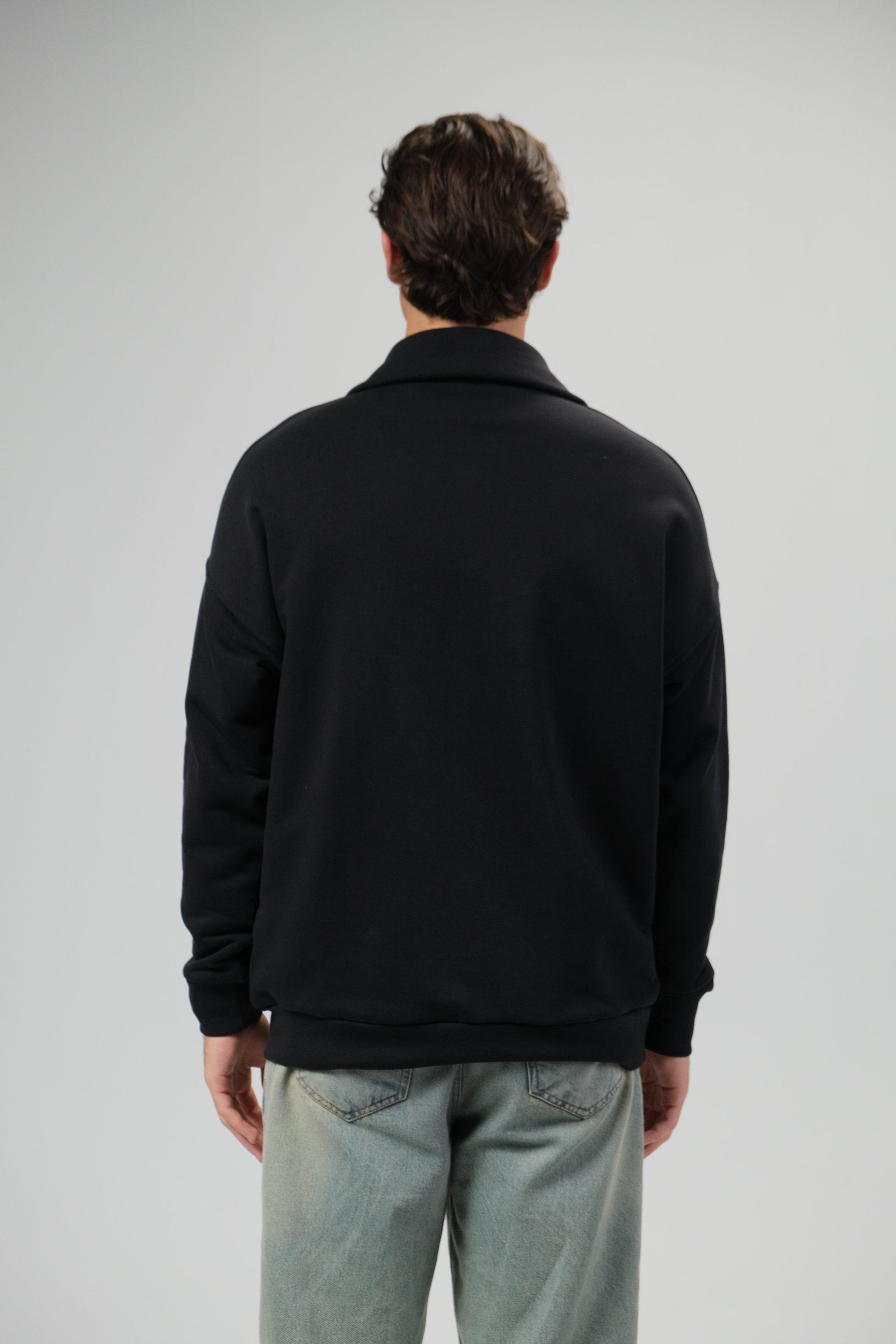 Black Half Zip Sweater – Kush